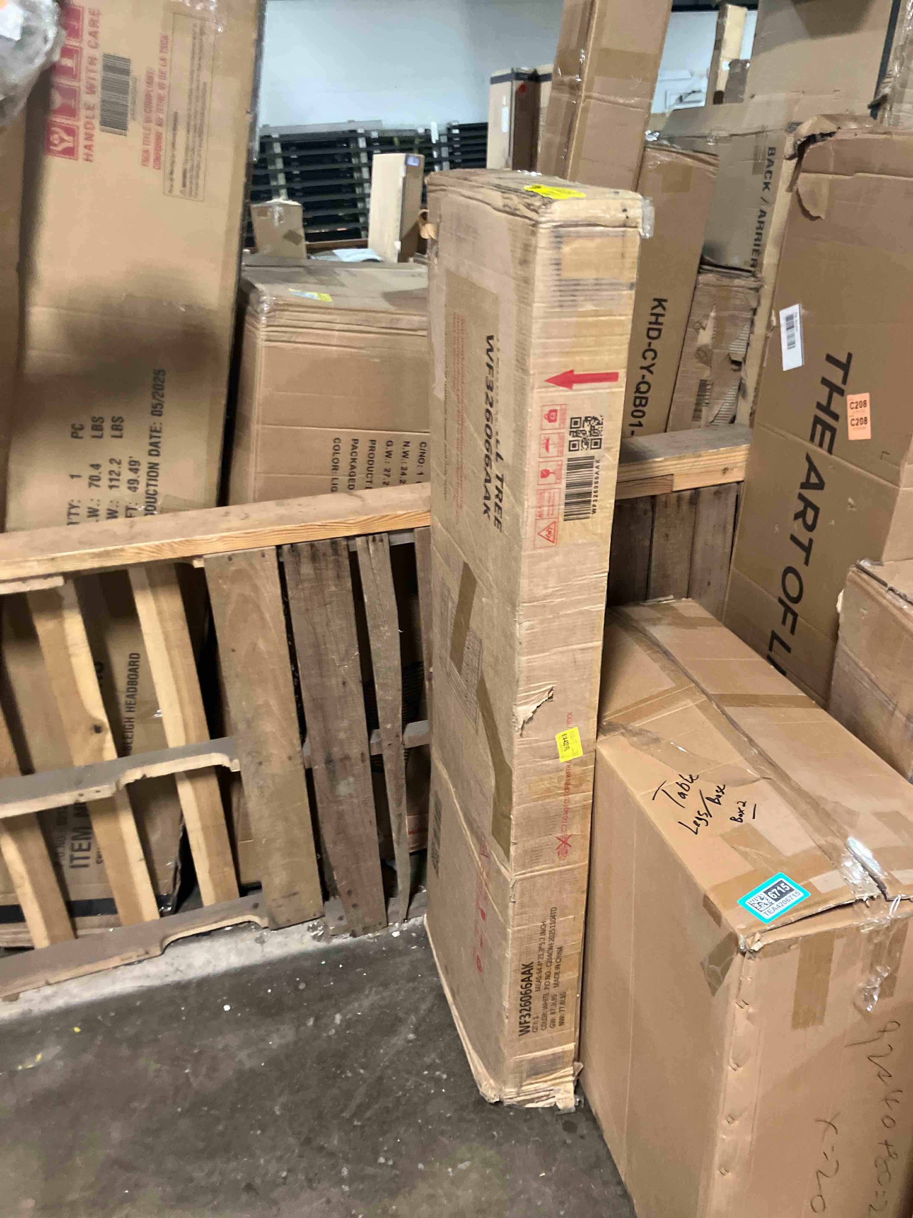 Condition photo showing As Is for Hall Tree with Storage Bench, 3-in-1 Entryway Organizer with Shoe Cubbies & Coat Hooks, Modern Farmhouse Style, Mudroom & Living Room(Incomplete missing boxes)
