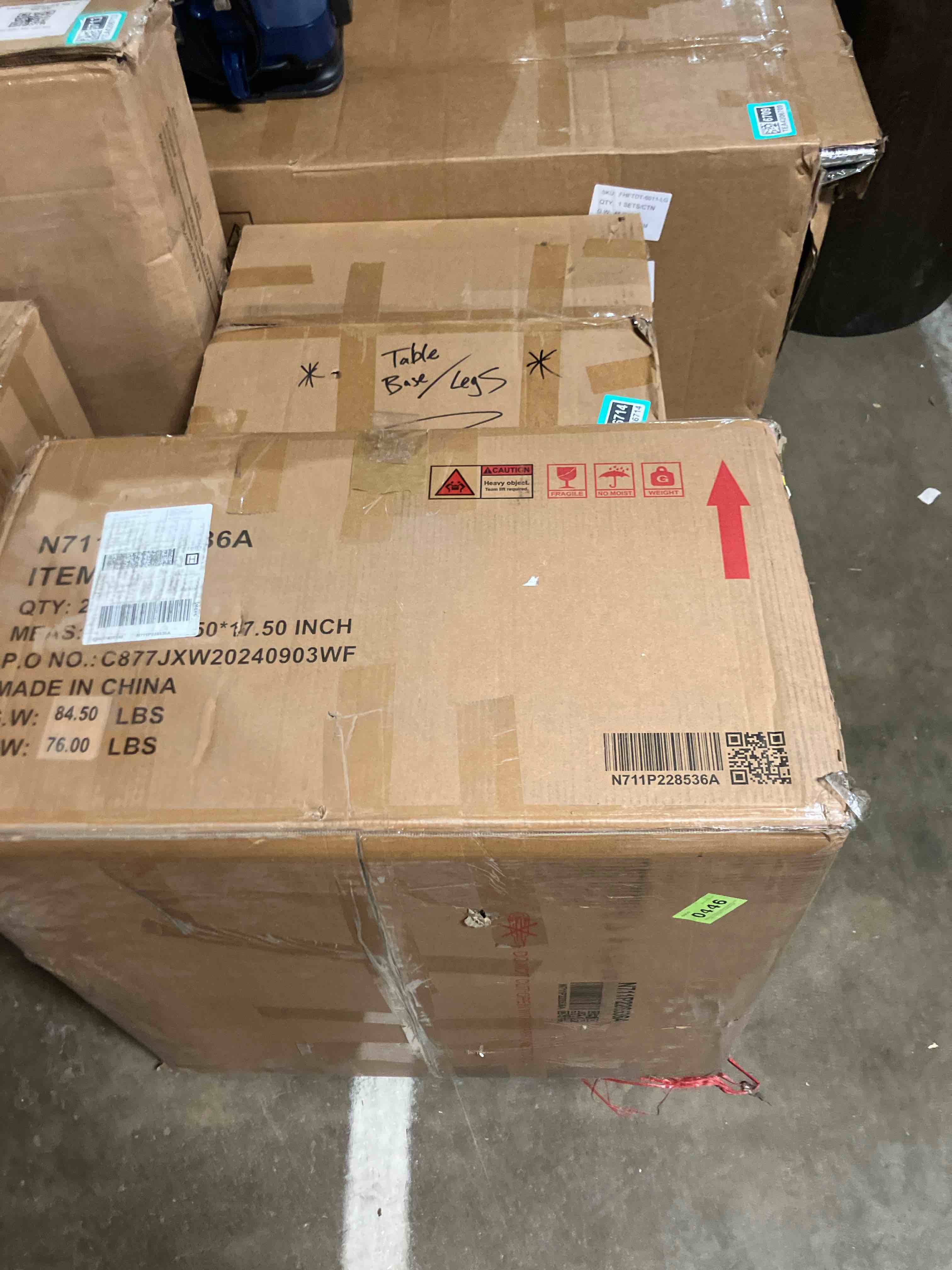 Condition photo showing As Is for double-layer cushion modern large u-shaped modular sofa, freely combinable 6-seater with storage function (armless seat only)