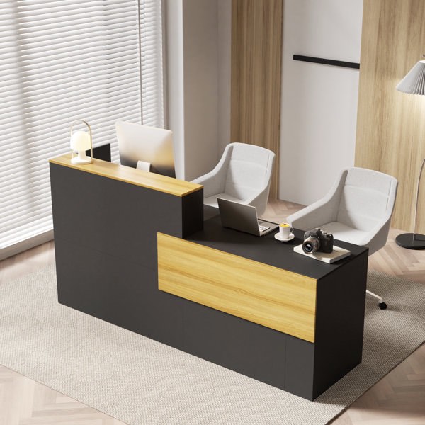 Front Modern Retail Checkout, Reception Desk, Stations Counter Table (Incomplete box A missing box B)