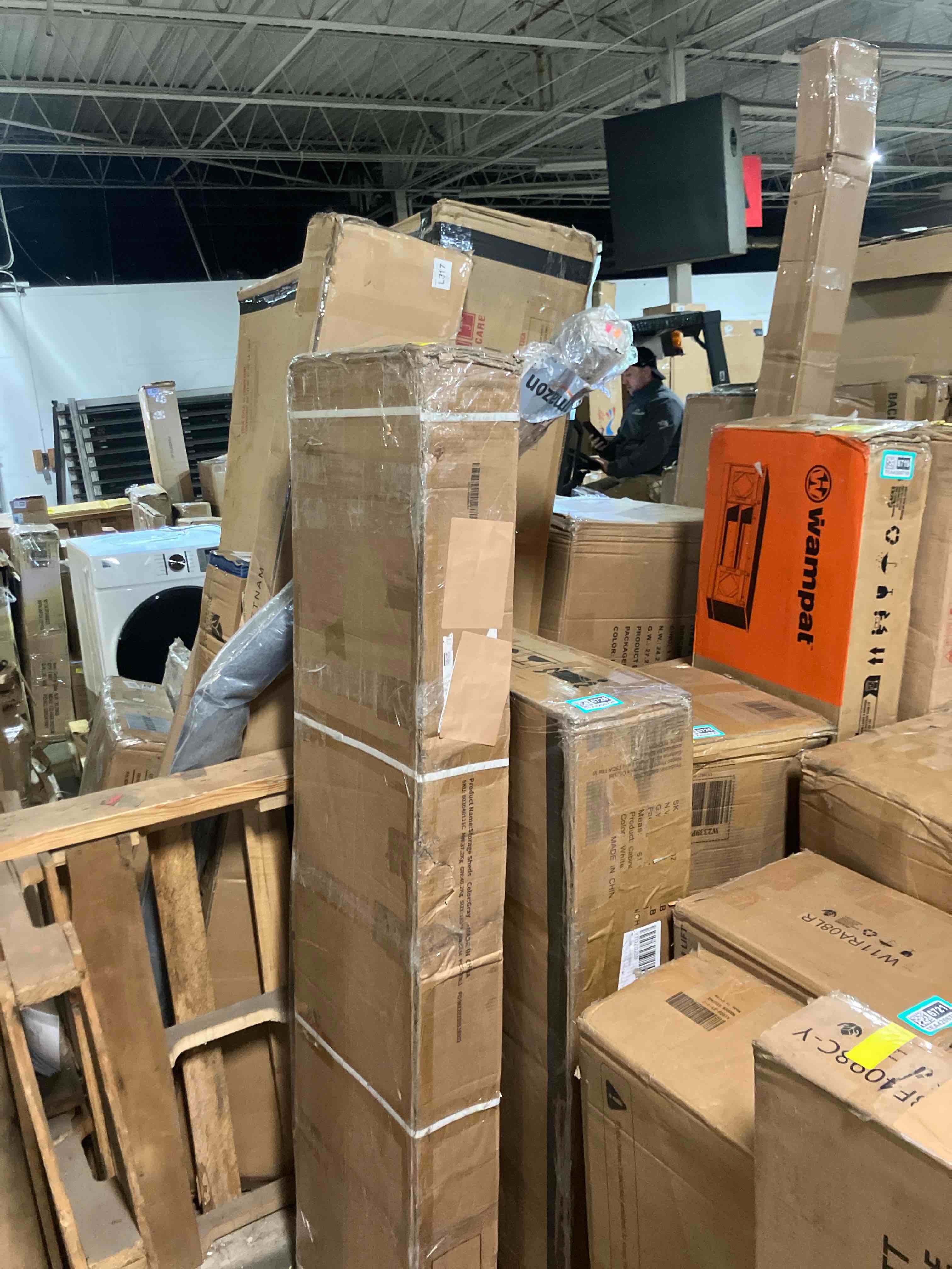 Condition photo showing As Is for Front Modern Retail Checkout, Reception Desk, Stations Counter Table (Incomplete)