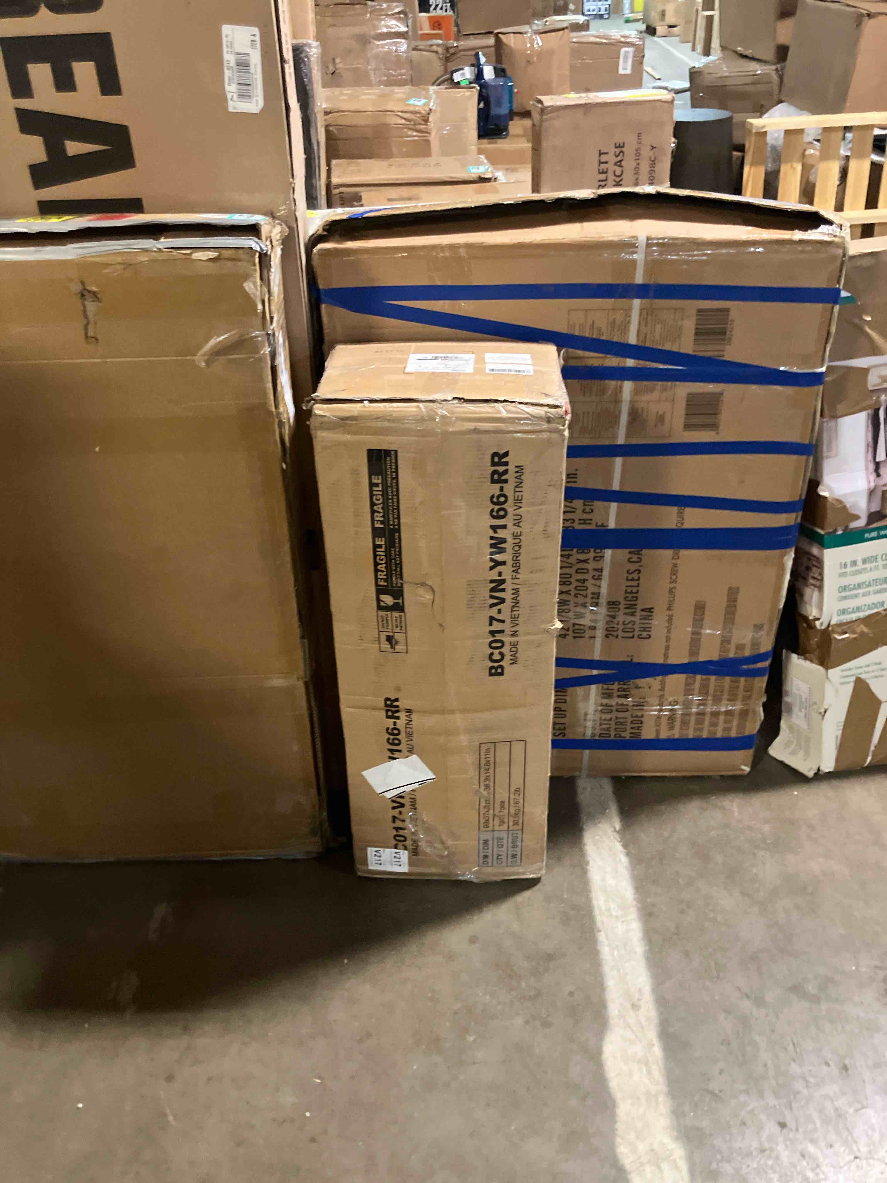 Condition photo showing New/Like New for Rolanstar Bookshelf 5 Tier with 4 Hooks, Reversible Corner Bookshelf, 65" Industrial Wooden Bookcase with Open Shelves and Metal Frame for Living Room, Bedroom, Home Office, Rustic Brown Rustic Brown 5 Tier