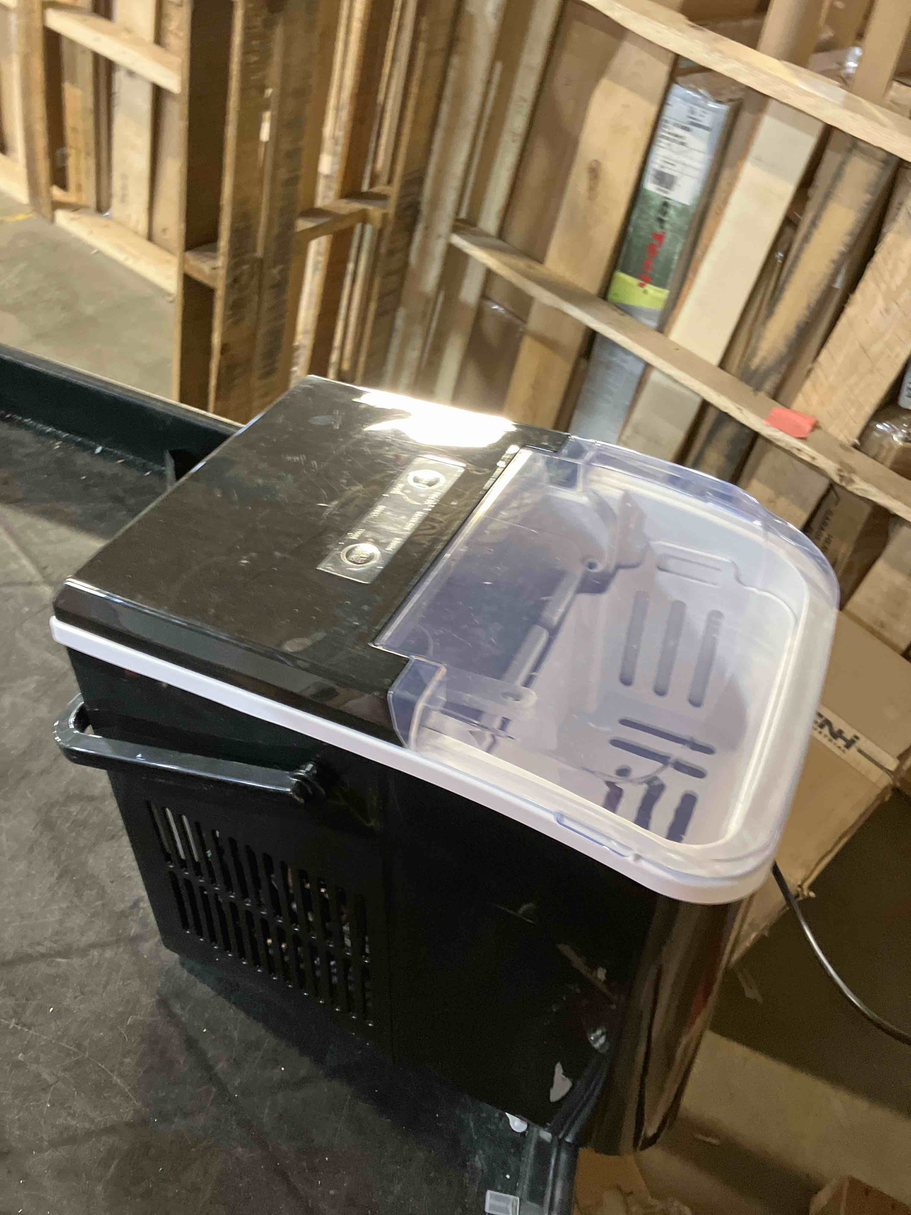 Condition photo showing Good Condition for OLIXIS Ice Maker Machine with Handle,26lbs in 24Hrs,9 Ice Cubes in 6 Mins,Auto-Cleaning Portable Ice Maker with Basket and Scoop, Countertop Ice Maker for Home/Kitchen/Camping/RV, Sleek Black