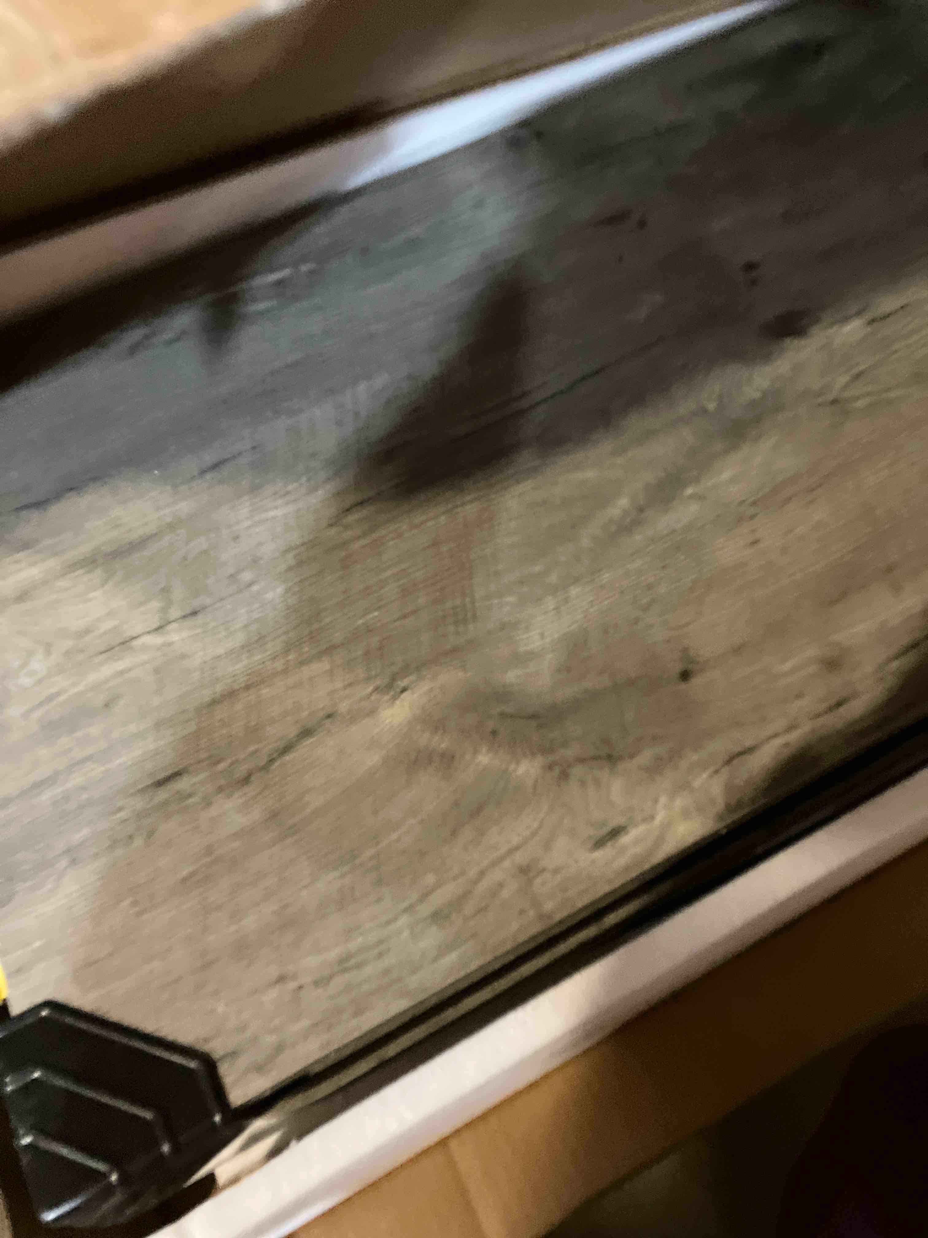 Condition photo showing New/Like New for Cat Litter Box Enclosure with Cat Scratch Pad, Sliding Door, 37.4" Litter Box Enclosure Furniture Hidden Litter Box, Modern Indoor Cat House, TV Stand, Side End Table for Living Room, Grey 37.4"L x 19.7"W x 21.6"H Grey