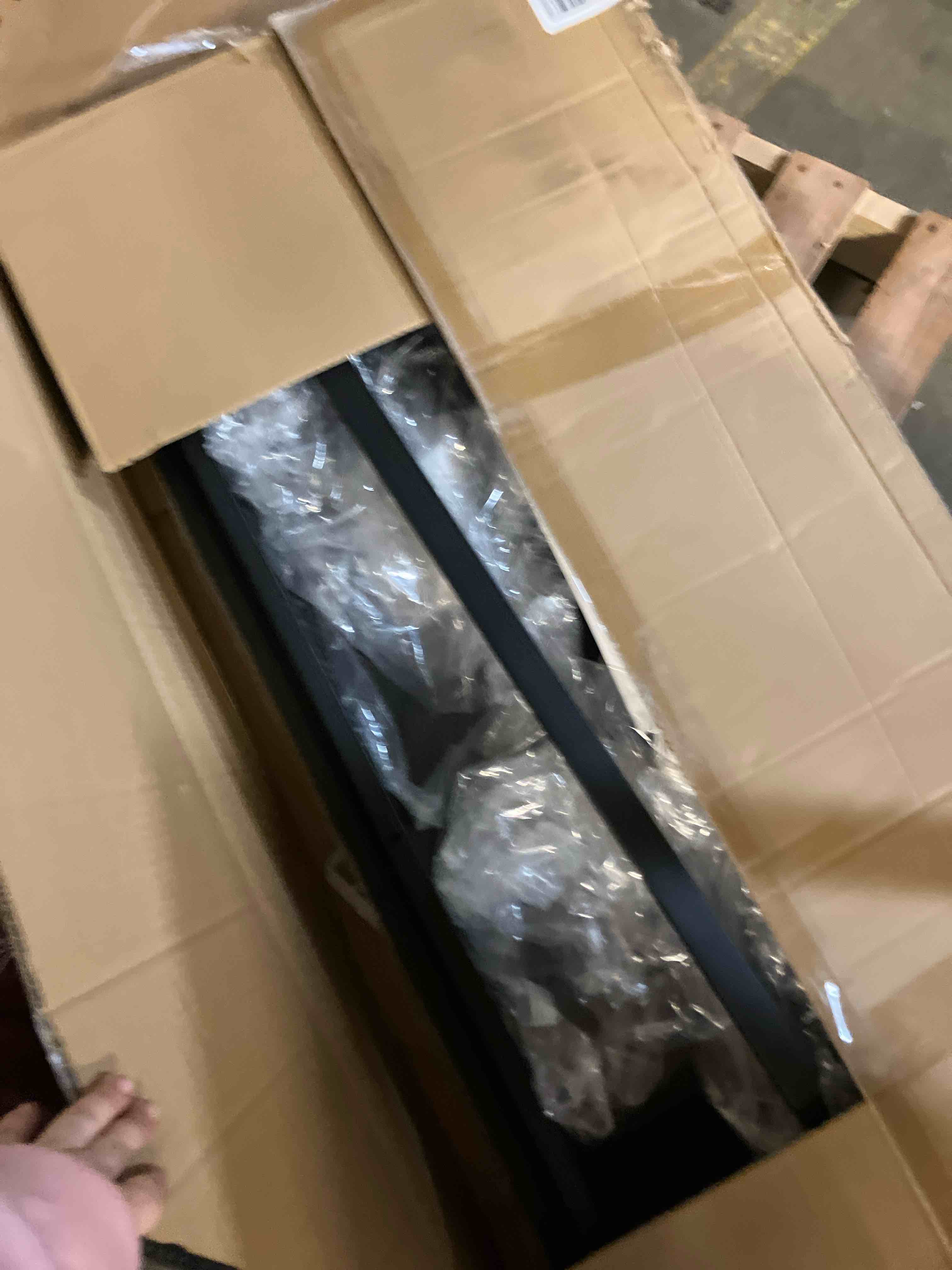 Condition photo showing New/Like New for Urban Deco 55-75 Gallon Fish Tank Stand 900LBS Capacity For Aquarium Stand Metal Fish Tank Stand 48.4"x19.7"x31.5" Dual-Layer Design Terrarium Stand Ideal for Home and Office, Black Black 55-75 Gallon