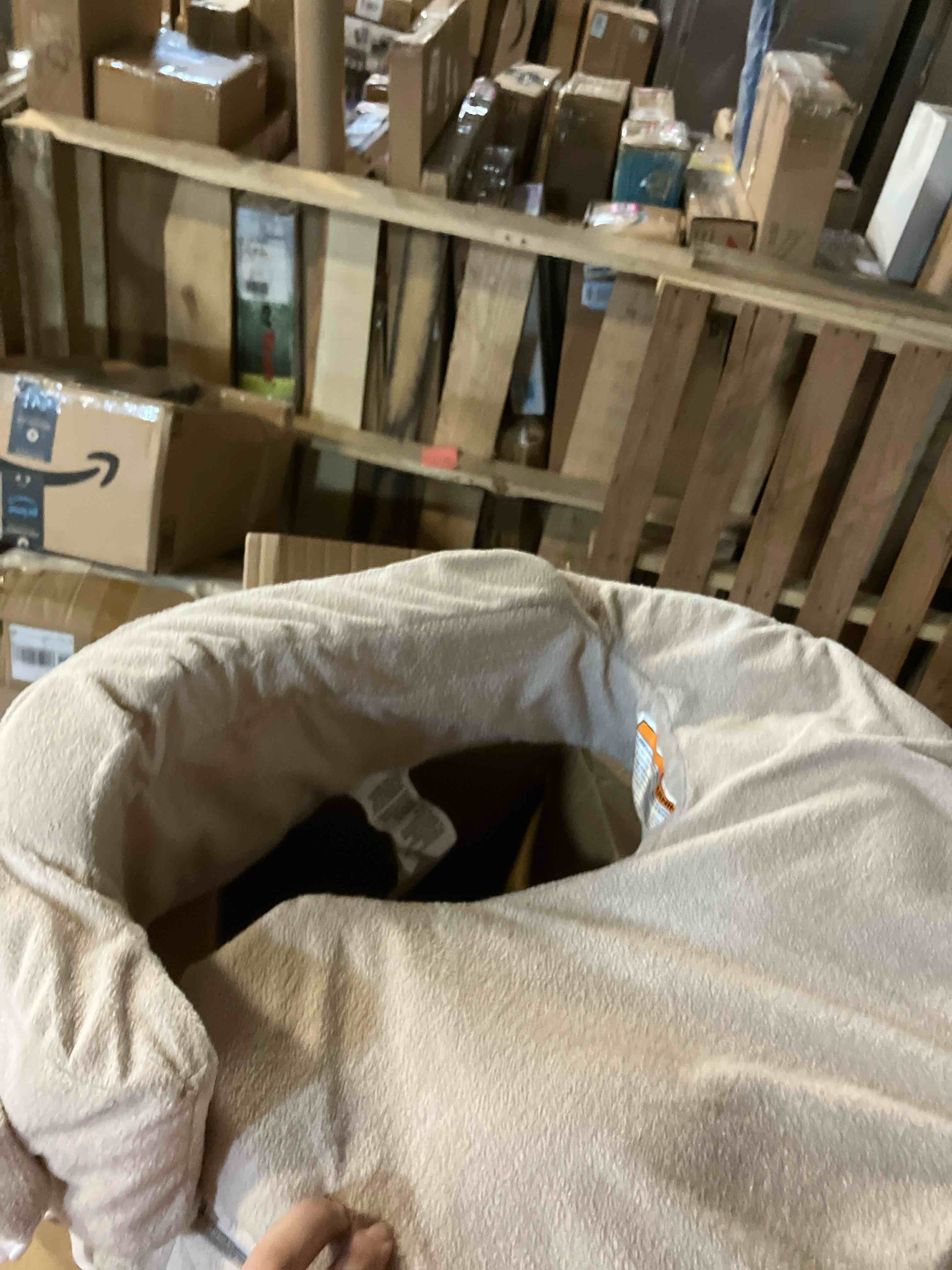 Condition photo showing Good Condition for My Brest Friend Nursing Pillow - Deluxe - Enhanced Comfort w/ Slipcover - Ergonomic Breastfeeding Pillow For Ultimate Support For Mom & Baby - Adjustable Pillow W/ Handy Side Pocket, Soft Rose