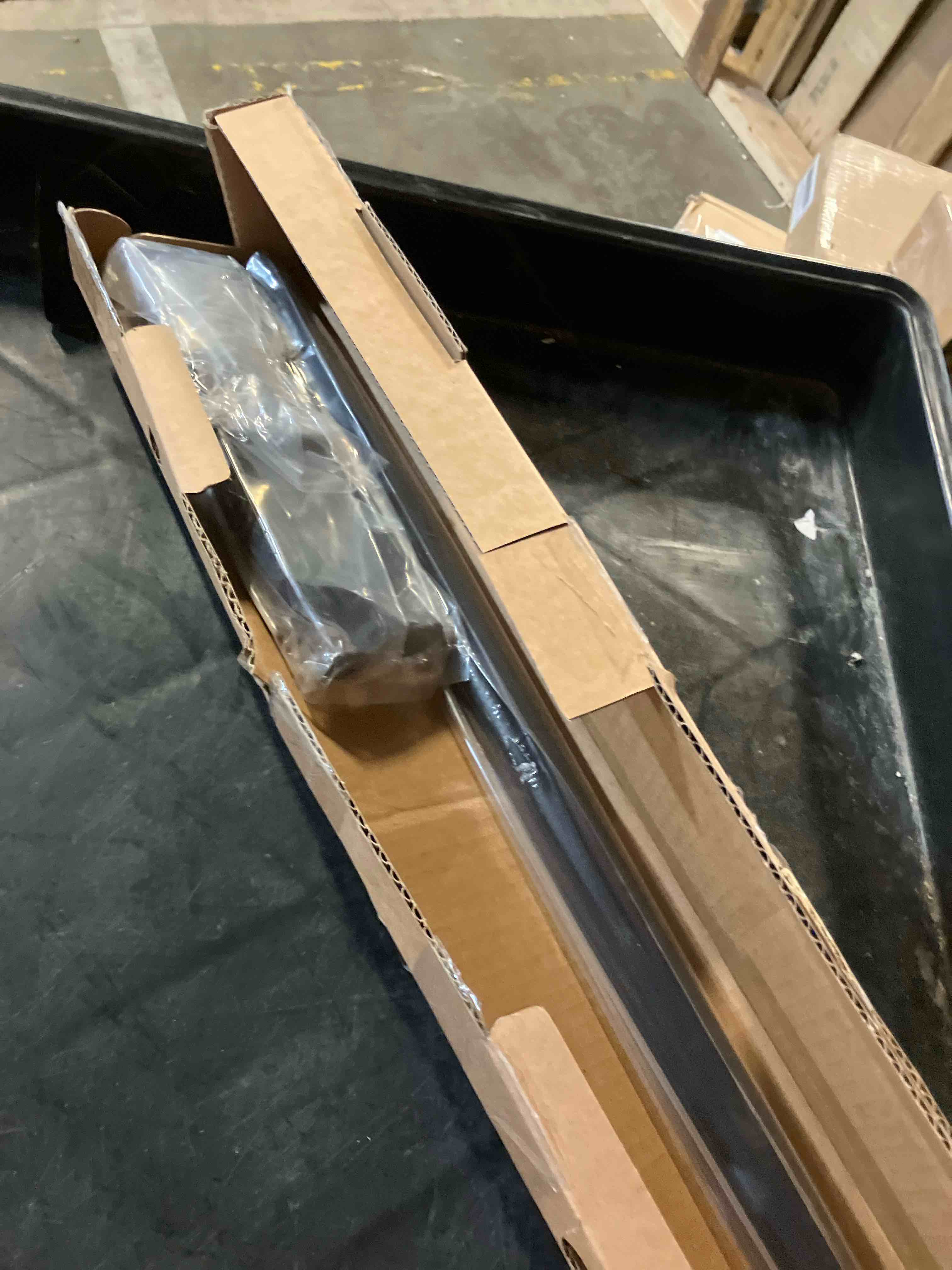 Condition photo showing New/Like New for Ivilon Drapery Window Curtain Rod - End Cap Style Design 1 Inch Pole. 48 to 86 Inch Color Black