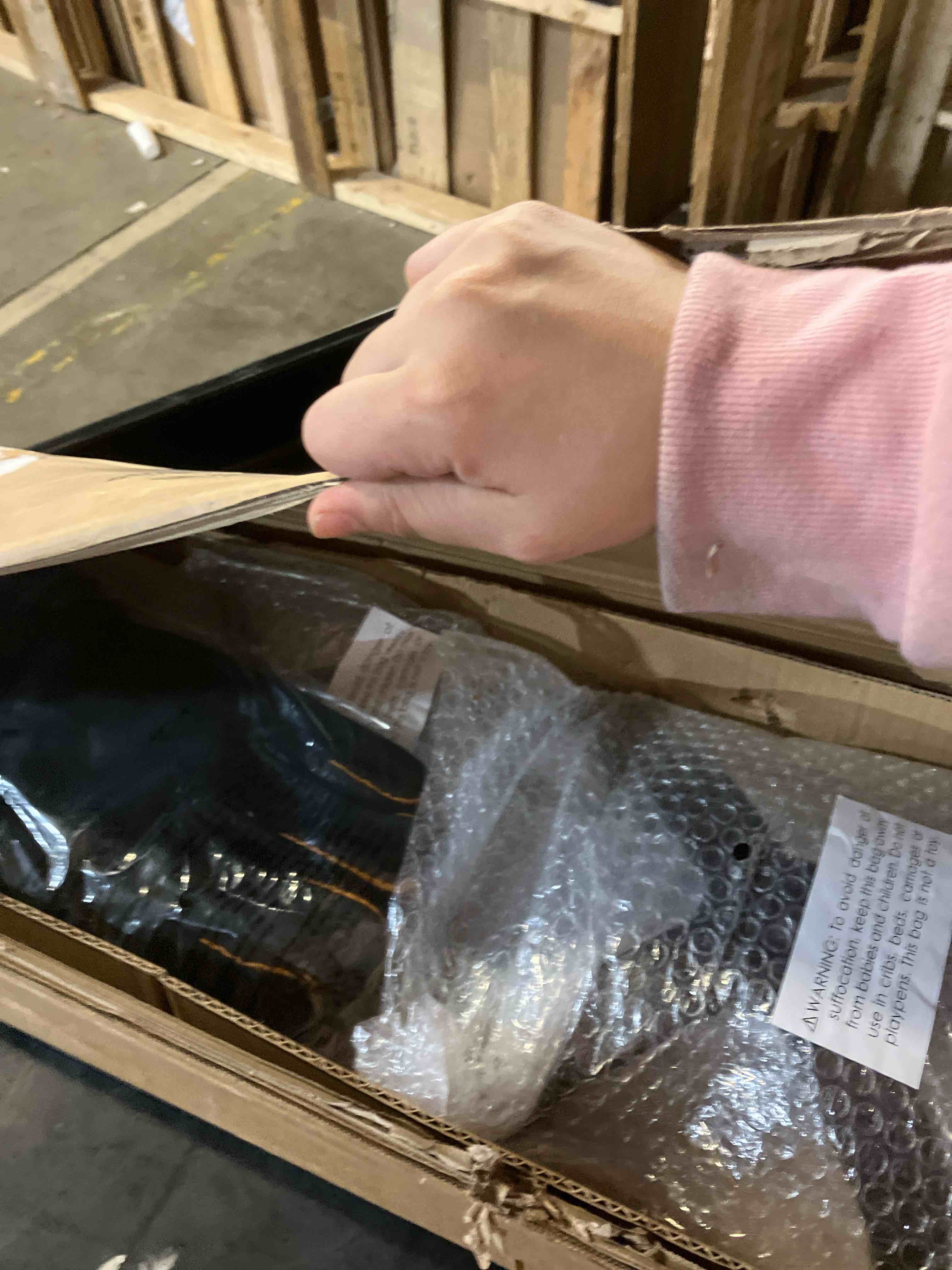 Condition photo showing New/Like New for Lichamp Fireplace Tools Set, 5-Pieces Indoor Outdoor Sturdy Fire Place Poker Sets with Retro Handle and Heat Resistant Leather Gloves, FTS55BK