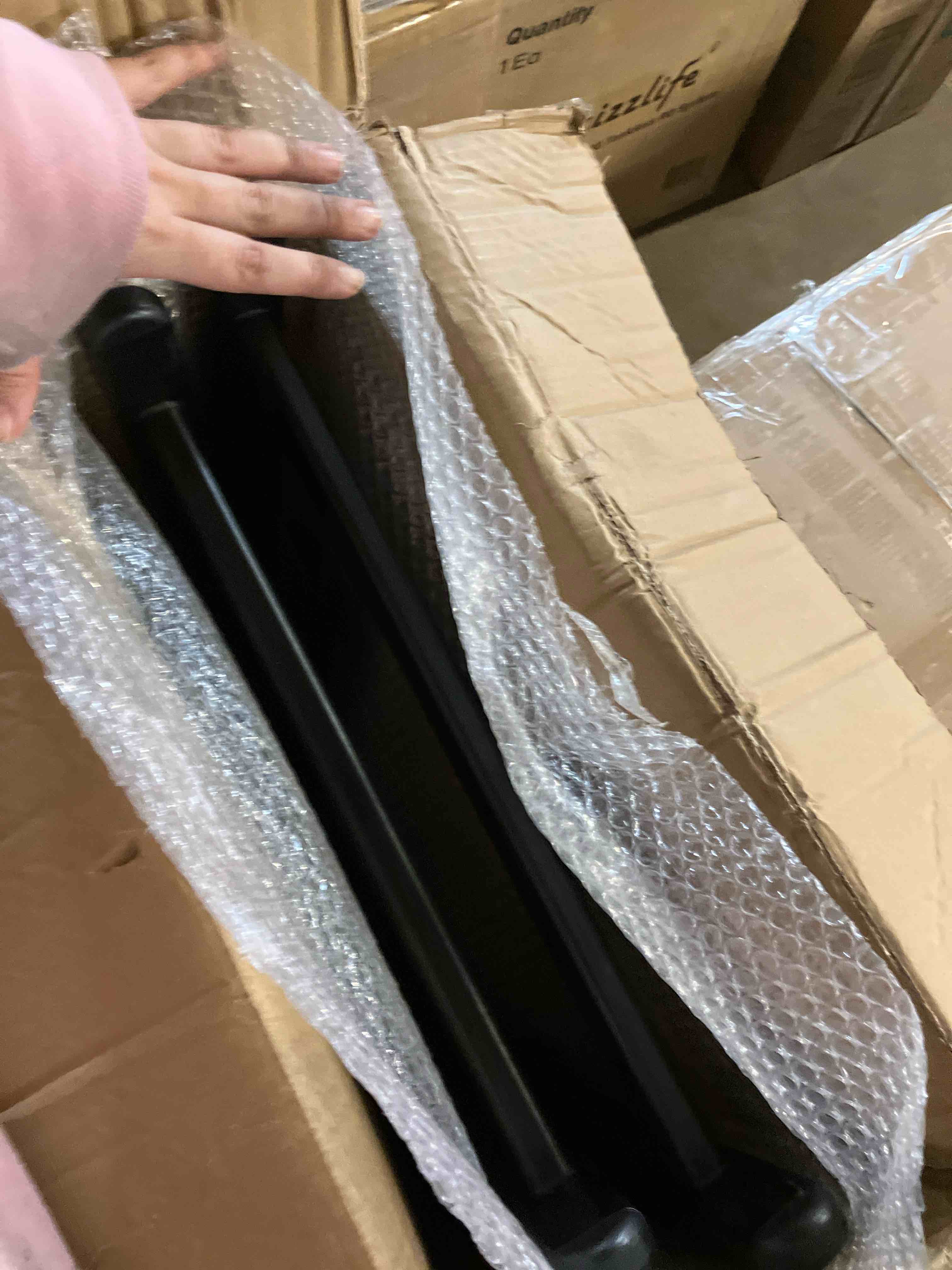 Condition photo showing Good Condition for CHUANGJIN 30" Height Tall Directors Chair Folding Makeup Chair, with Replacement Cover Canvas, Portable Footrest, Support 250 lbs, Aluminum Makeup Artist Chair for Artist Barber- Black
