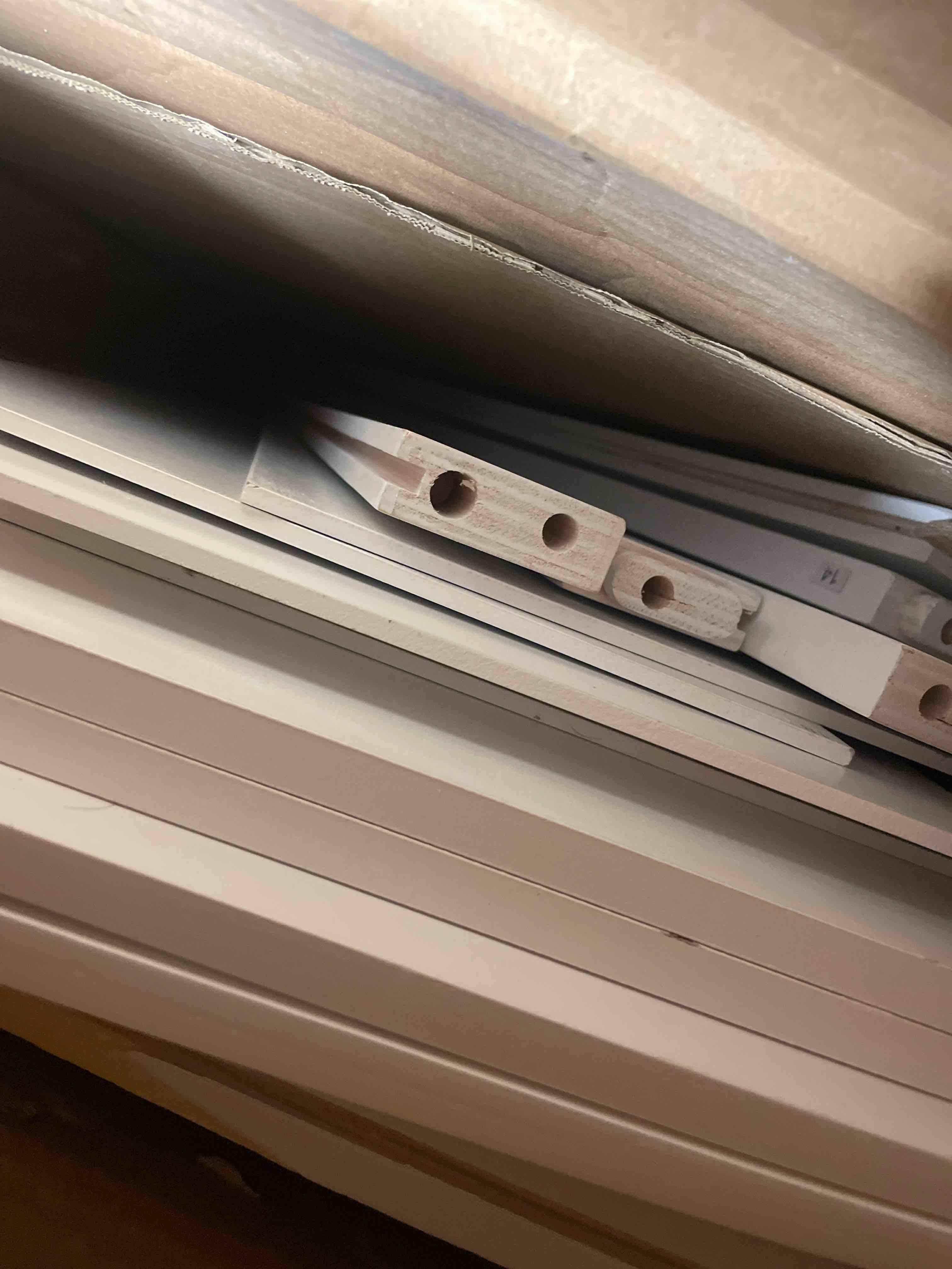 Condition photo showing Good Condition for L-Shaped Twin Platform Bed With Trundle, Drawers And Desk, White - Quality Assurance Trundle In Long-Lasting Performance
