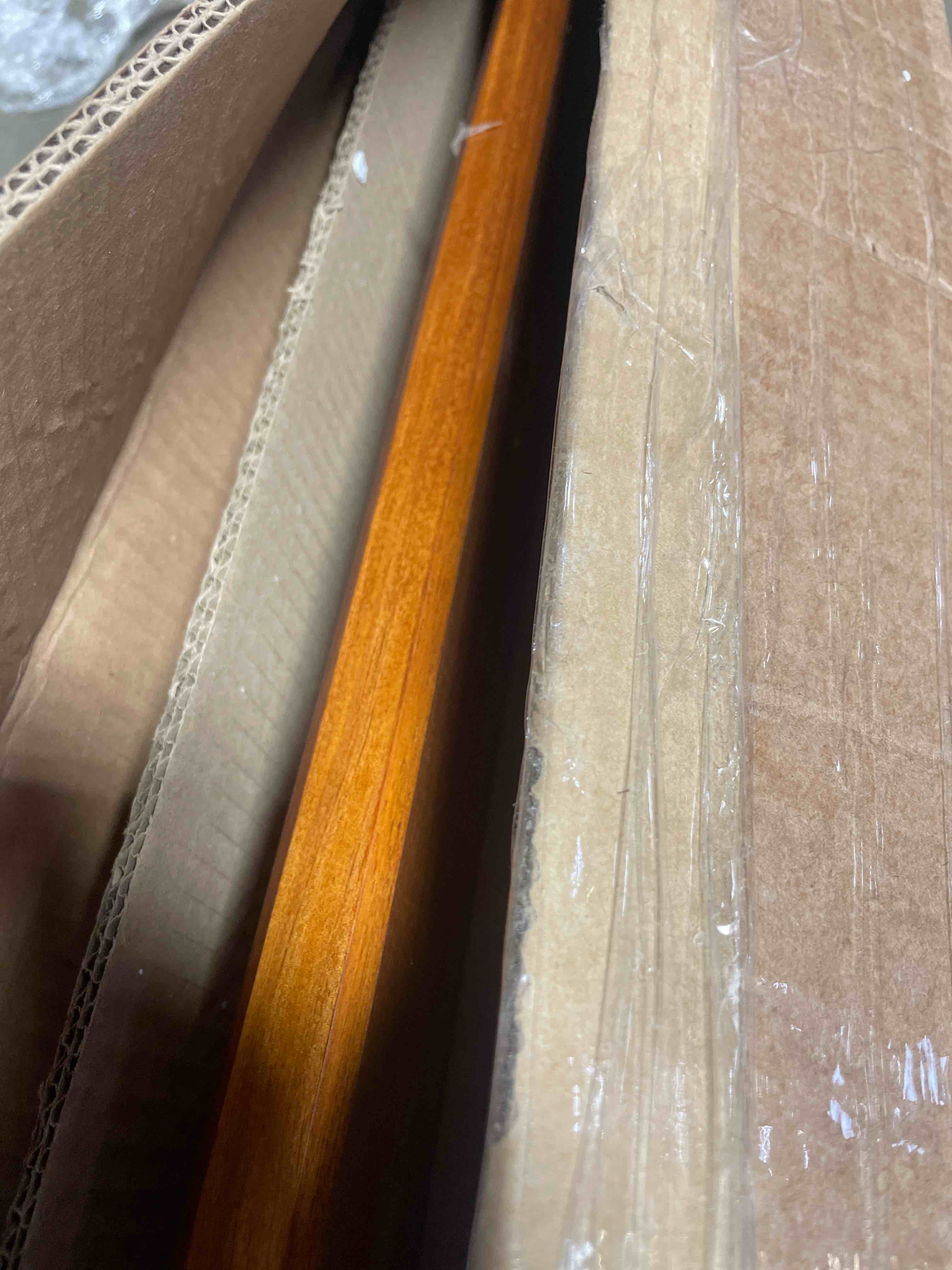 Condition photo showing Good Condition for Ashlie Solid Wood Platform Bed ( incomplete box 2 of 2 only)