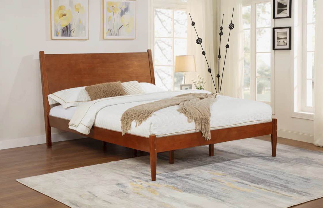 Ashlie Solid Wood Platform Bed ( incomplete box 2 of 2 only)