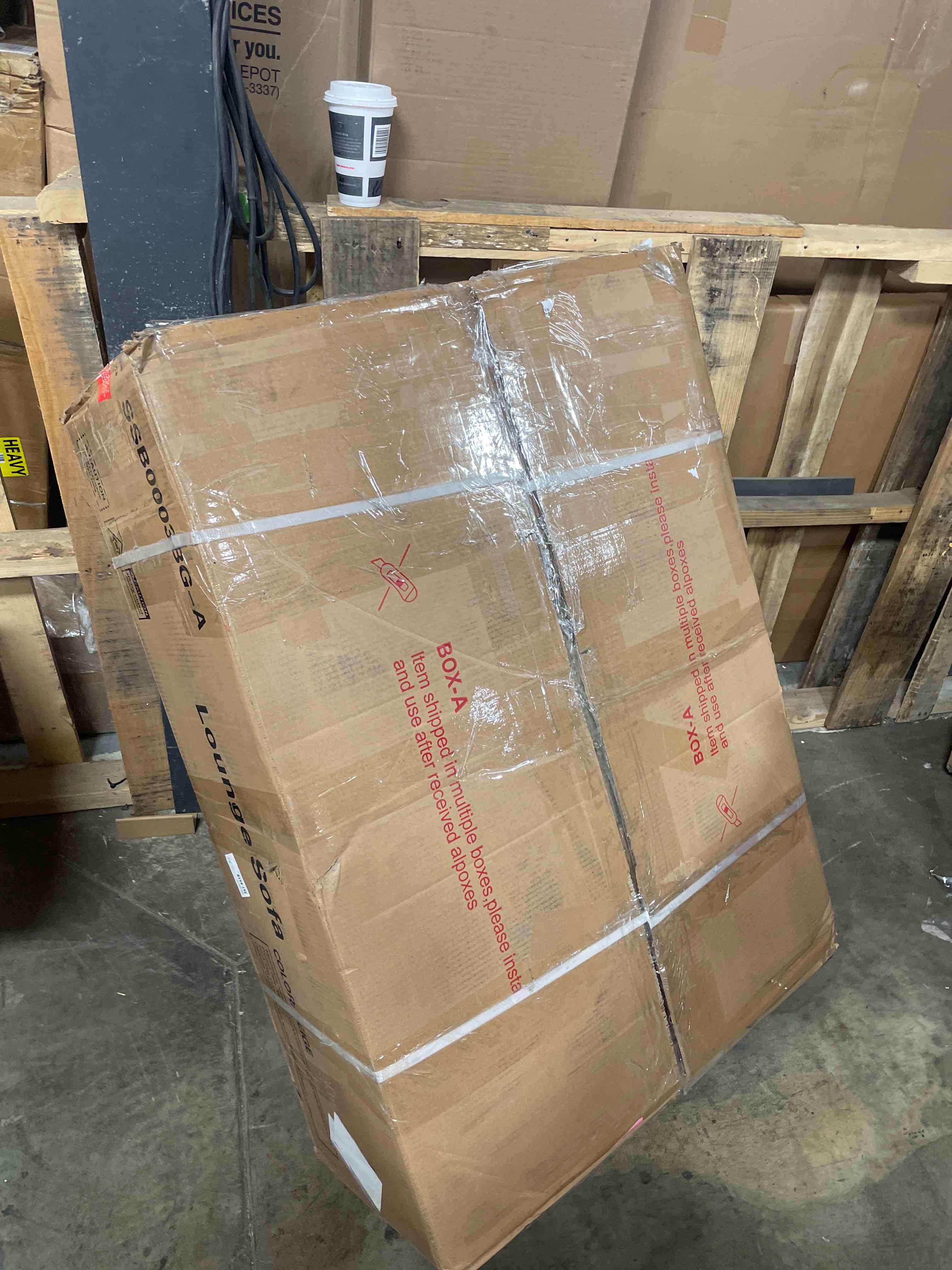 Condition photo showing As Is for Ashley Furniture Lindyn Chaise