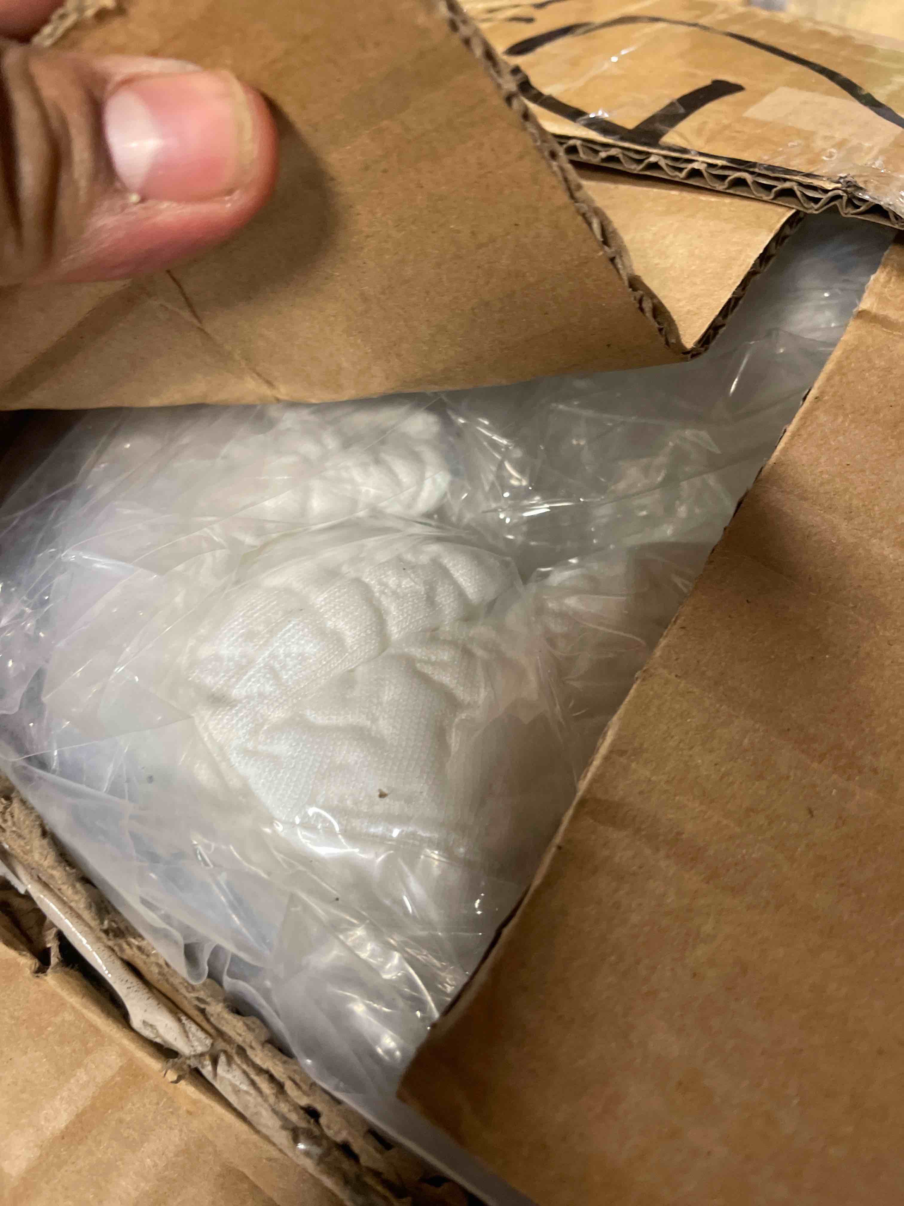 Condition photo showing As Is for Boneless Cloud Couch,Spacious Deep Seat Modular Sectional Sofa -Chenille Upholstered Couches For Living Room Convertible Sofa Bed ( incomplete 3 box )