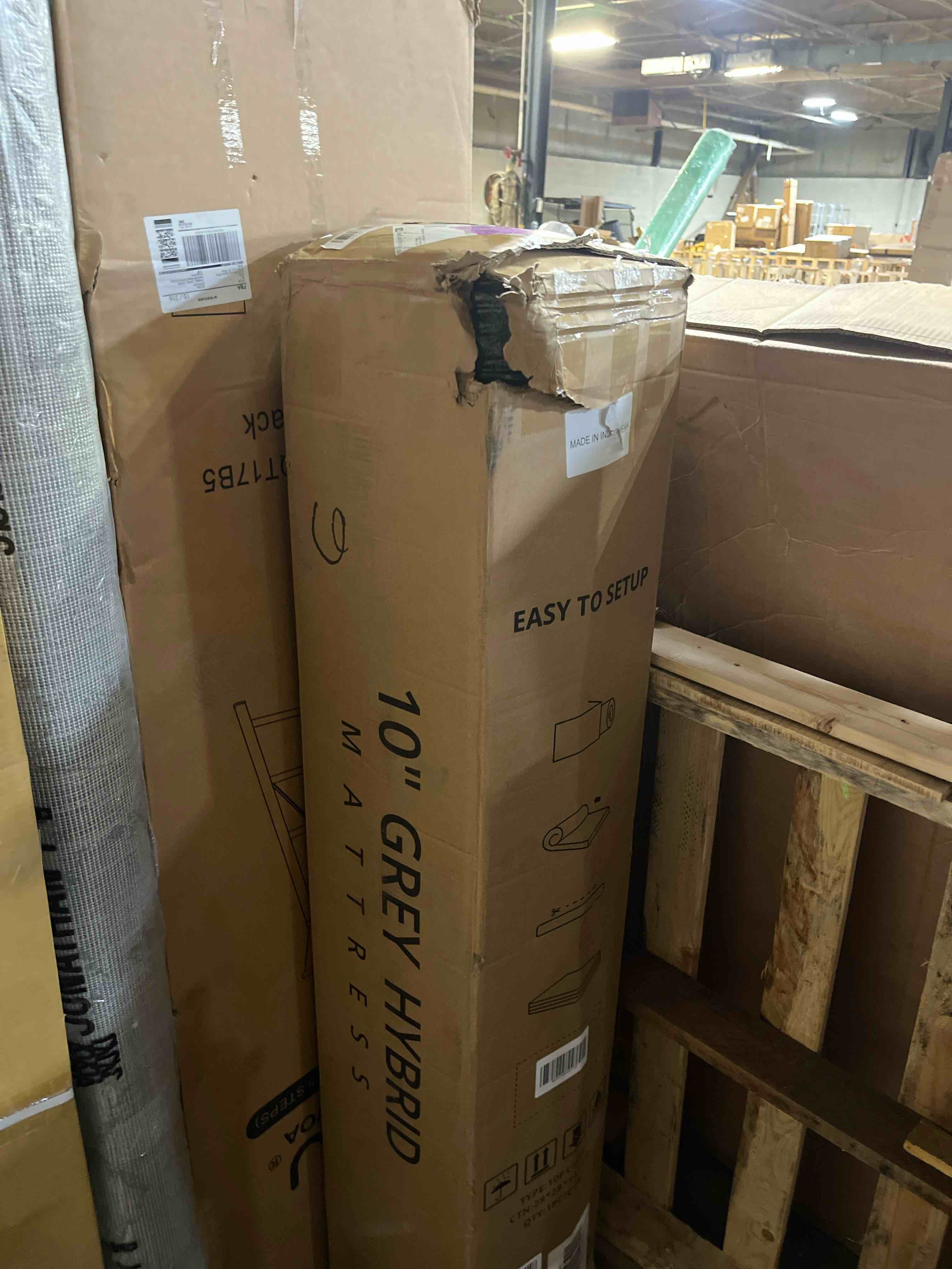 Condition photo showing New/Like New for fathom firm full mattress 10 inch memory foam mattress full size bed in a box for back pain relief and cool sleep with gel foam and removeable fiberglass free cover, certipur-us certified