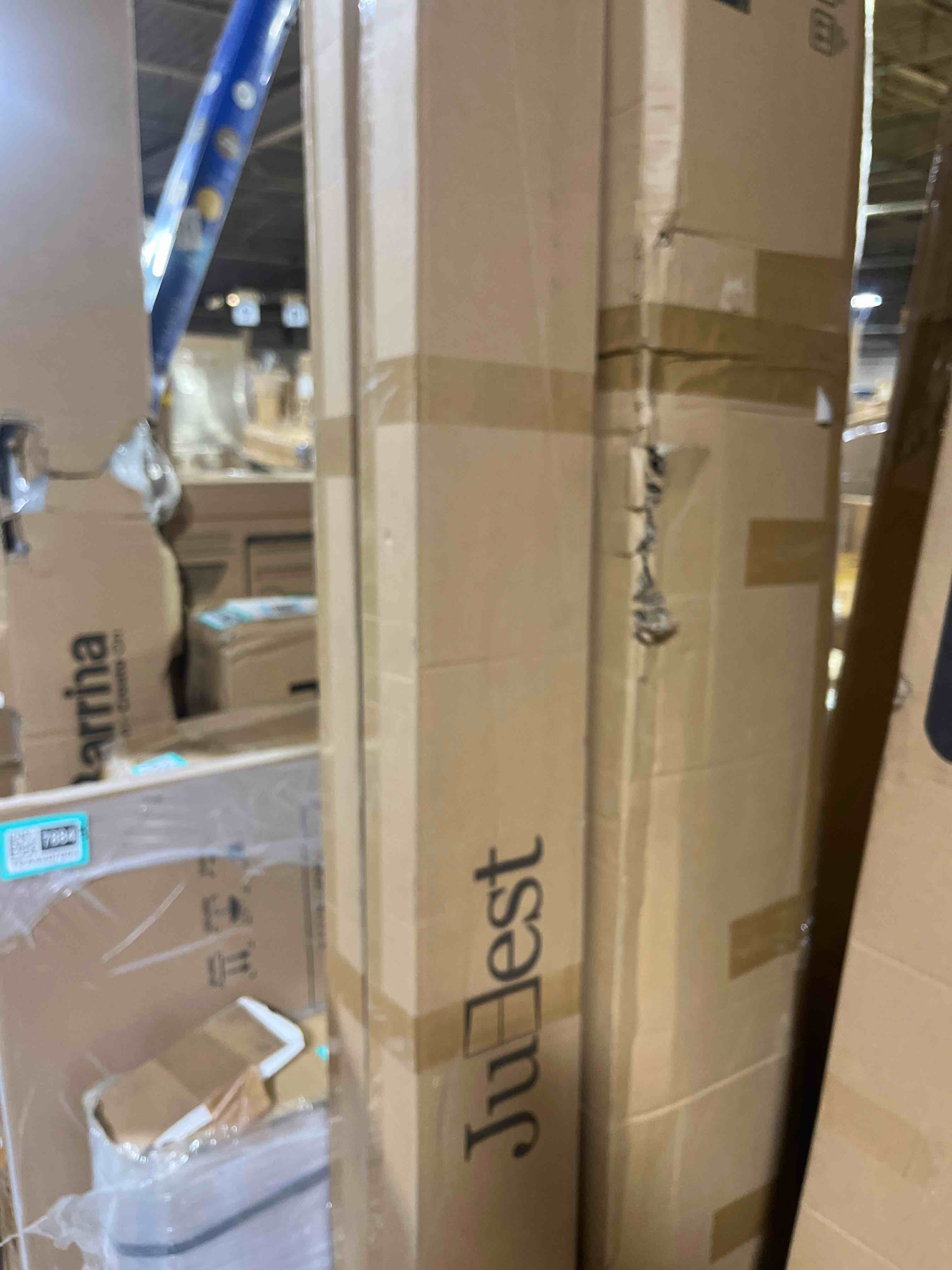 Condition photo showing Good Condition for jubest 30"x80" pocket door frame kit with 88lbs two-way soft-close mechanism, durable, easy to install hidden door kit, for 24" to 30"x80" 30x80