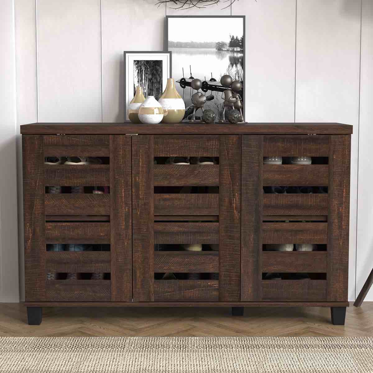 millan 16 pair shoe storage cabinet by steelsideâ„¢