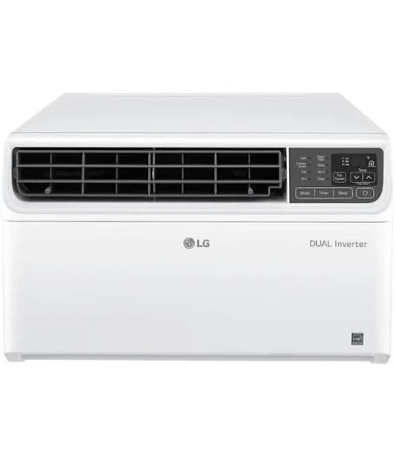 lg - 14,000 btu smart window air conditioner 700 sq. ft. - white