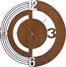 Condition photo showing New/Like New for xggjww 20 inch walnut wooden round wall clock battery operated silent non-ticking, modern decorative clock minimalist timepiece for living room, kitchen, bedroom, office
