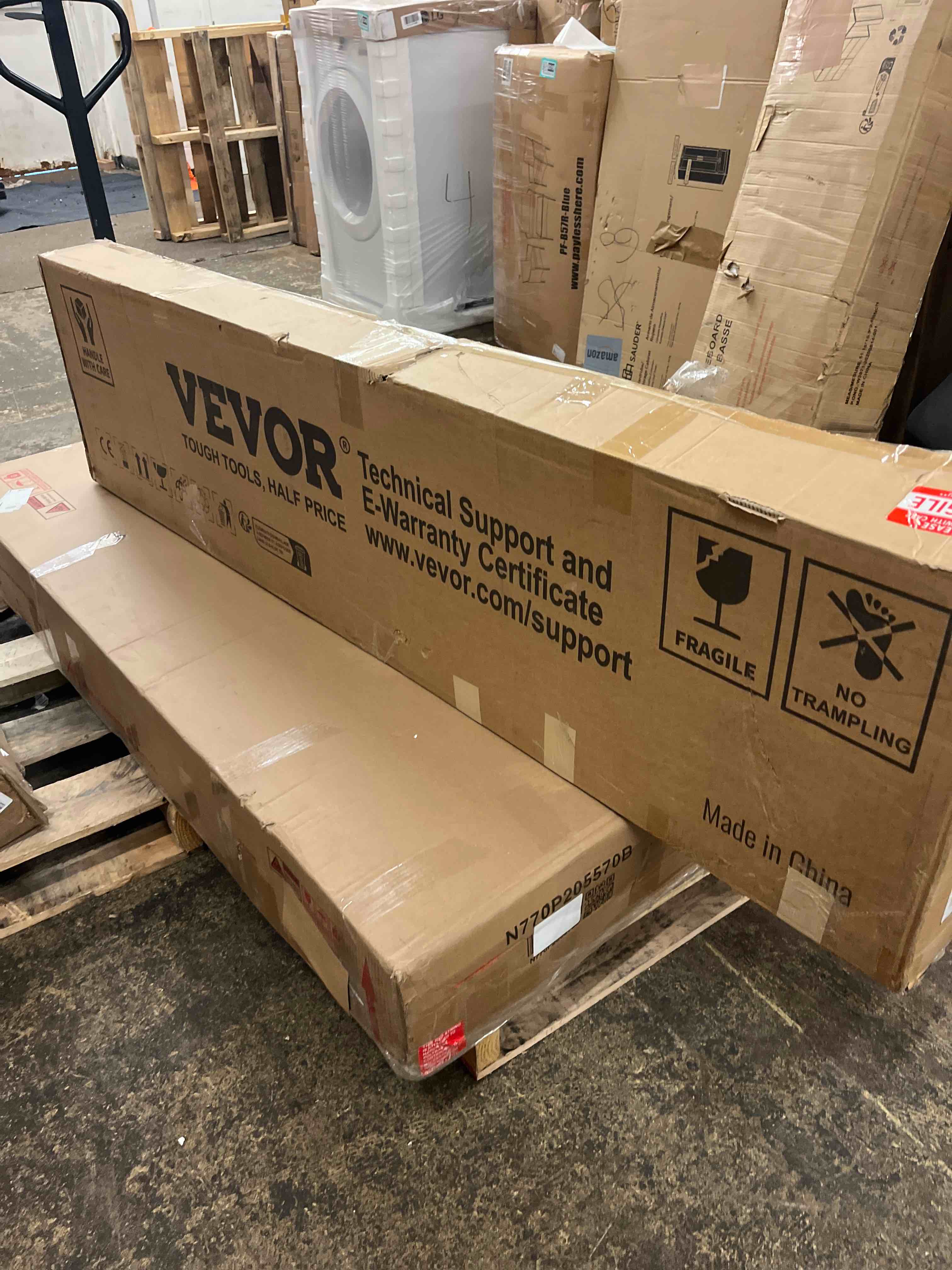 Condition photo showing New/Like New for vevor room divider, 6 panel japanese room divider, wood folding privacy screen indoor, partition dividers portable decoration screens, for room separation home office restaurant & bedroom(natural)