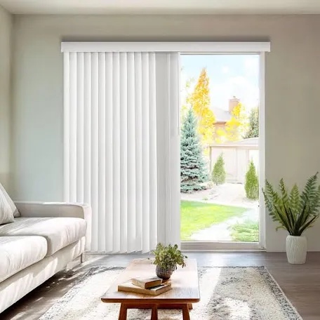 chicology vertical blinds , door blinds , blinds & shades , blackout blinds ,window shade , vertical blinds for sliding doors , sliding blinds oxford alabaster (vinyl) 78"w x 84"h