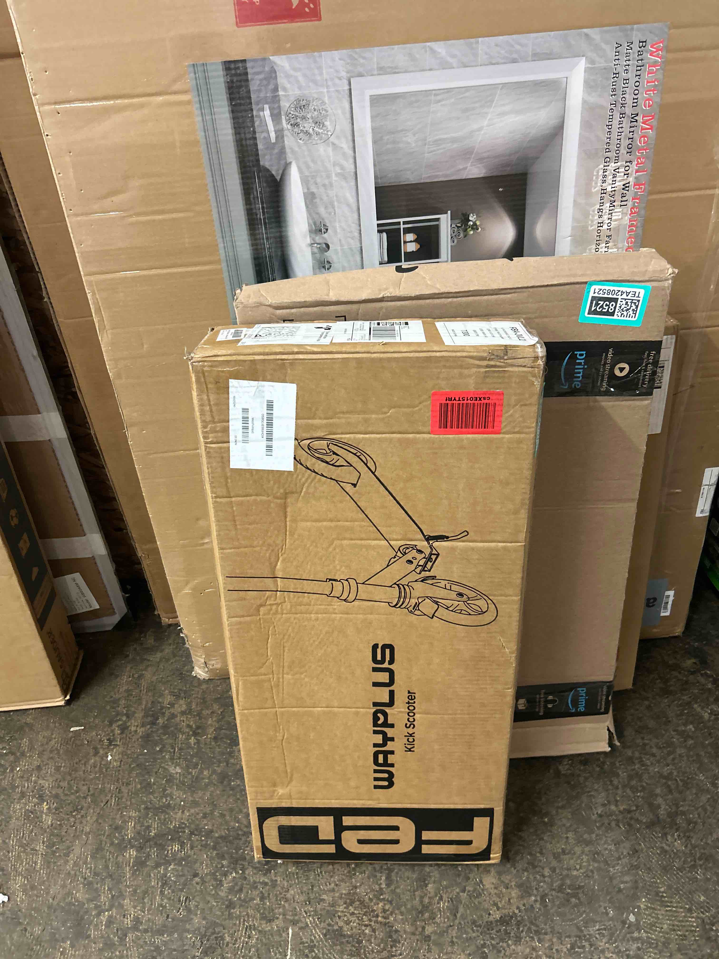 Condition photo showing New/Like New for wayplus ks1 kick scooter for ages 6+,kid, teens & adults. max load 240 lbs. foldable, lightweight, 8in big wheels for kids, teen and adults, 4 adjustable levels. bearing abec9 fed fitness
