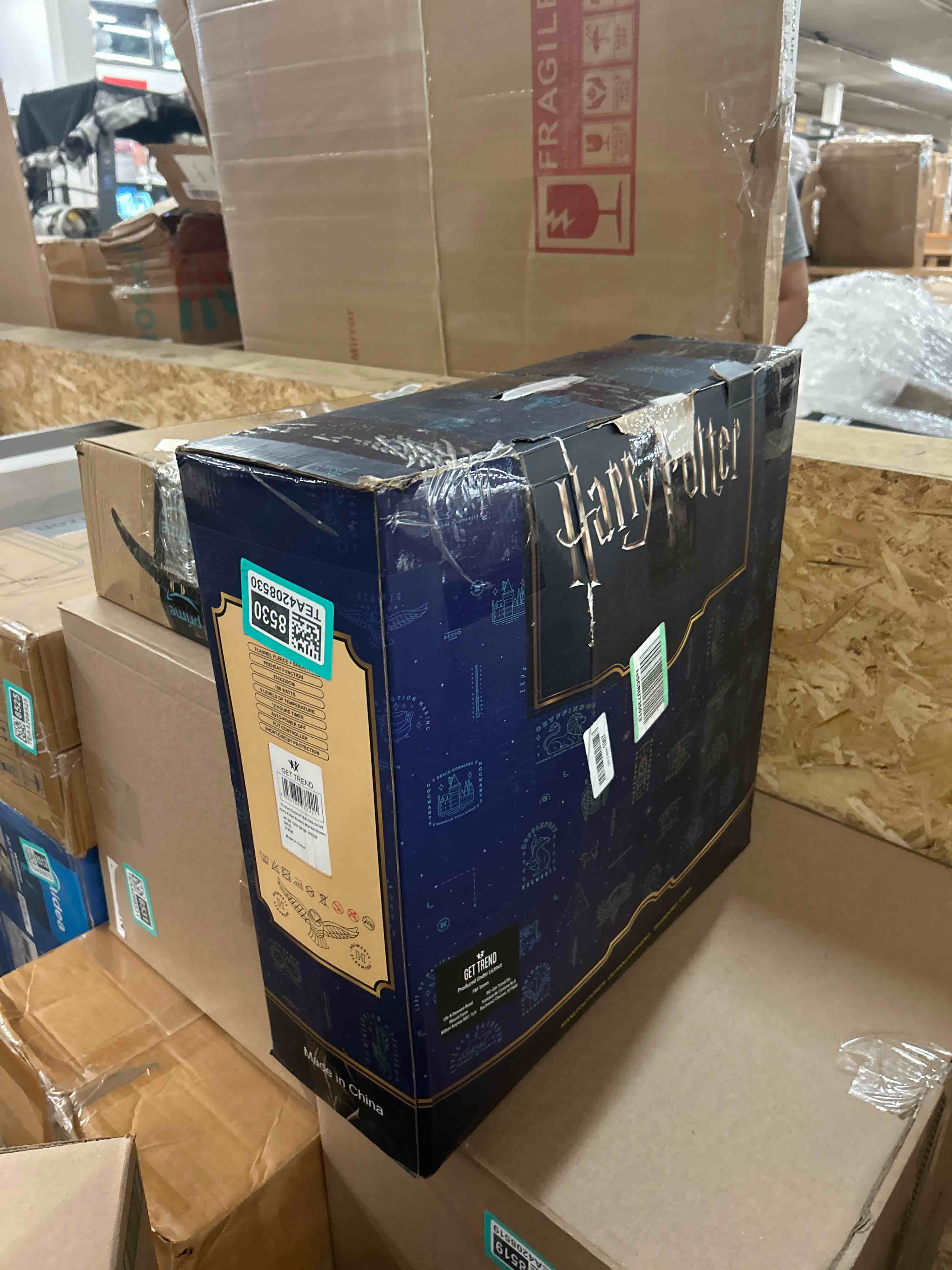 Condition photo showing New/Like New for get trend harry potter gifts heated blanket electric, queen size luxurious fleece weighted blanket, fast heating with 9 heat settings auto shut-off, 90x90in (black harry potter, queen us)