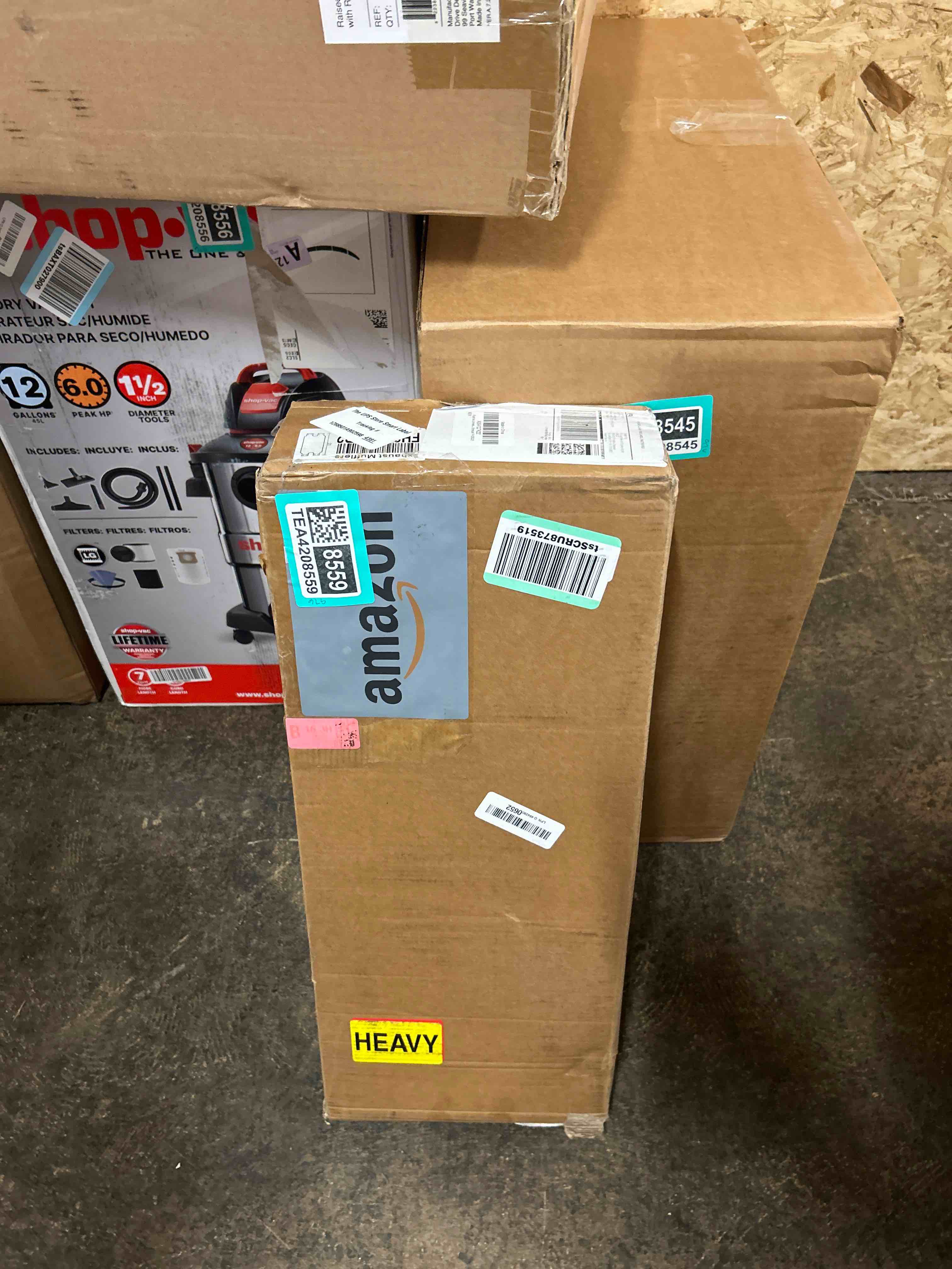 Condition photo showing New/Like New for universal 80series mufflers 2.25 inch dual inlet (id) 2.25 inch dual outlet (id), 3 chamber performance automotive muffler exhaust fh20d20