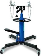 H-YEEU Hydraulic Transmission Jack 1600LBS (0.75 Ton), Heavy Duty High Lift Transmission Jack Hoist with Dual Spring, Adjustable Height 35"-70", 360° Swivel Whee, 30° Tilt Saddle