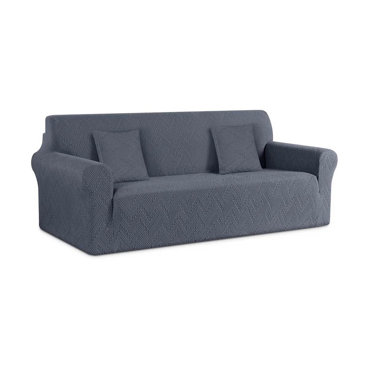 Condition photo showing New/Like New for stretch sofa cover 1-piece for 3-cushion couch, non-slip universal sofa slipcover, washable soft jacquard furniture protector