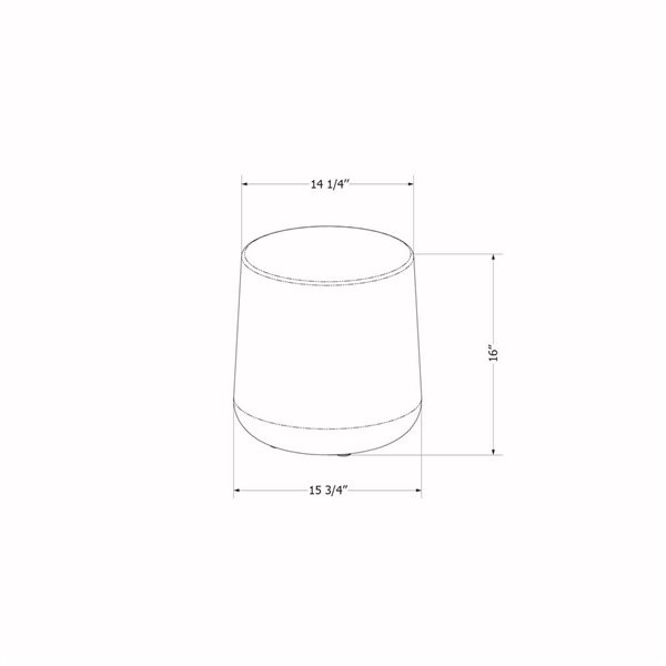 Condition photo showing New/Like New for south shore furniture dalya 15.75 dia x 16-in h white plastic outdoor round side table
