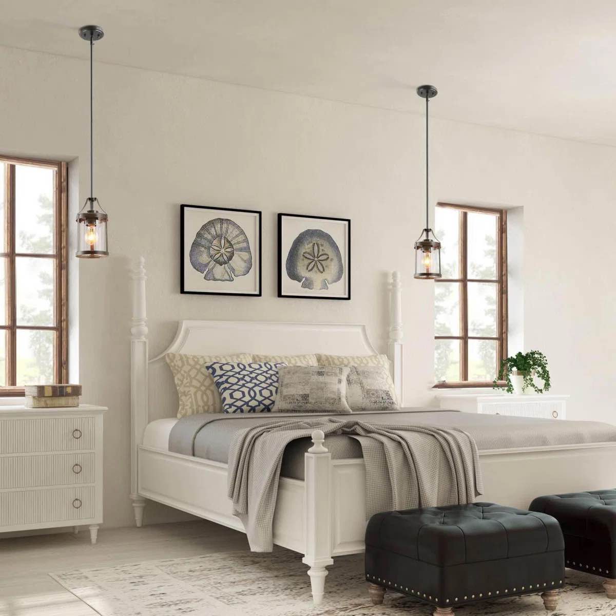 Condition photo showing New/Like New for dayton 10" mini single pendant with rust dark gray finish