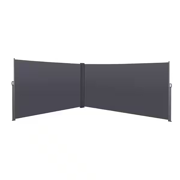 Condition photo showing New/Like New for retractable side screen awning, uv resistant and waterproof for patio privacy screen 276 in. x 71 in.
