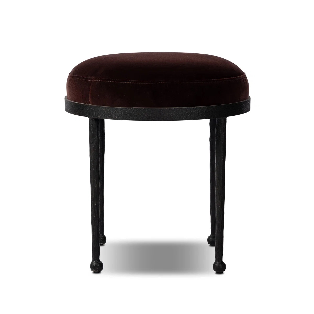 Condition photo showing New/Like New for accent stool-crete pebble