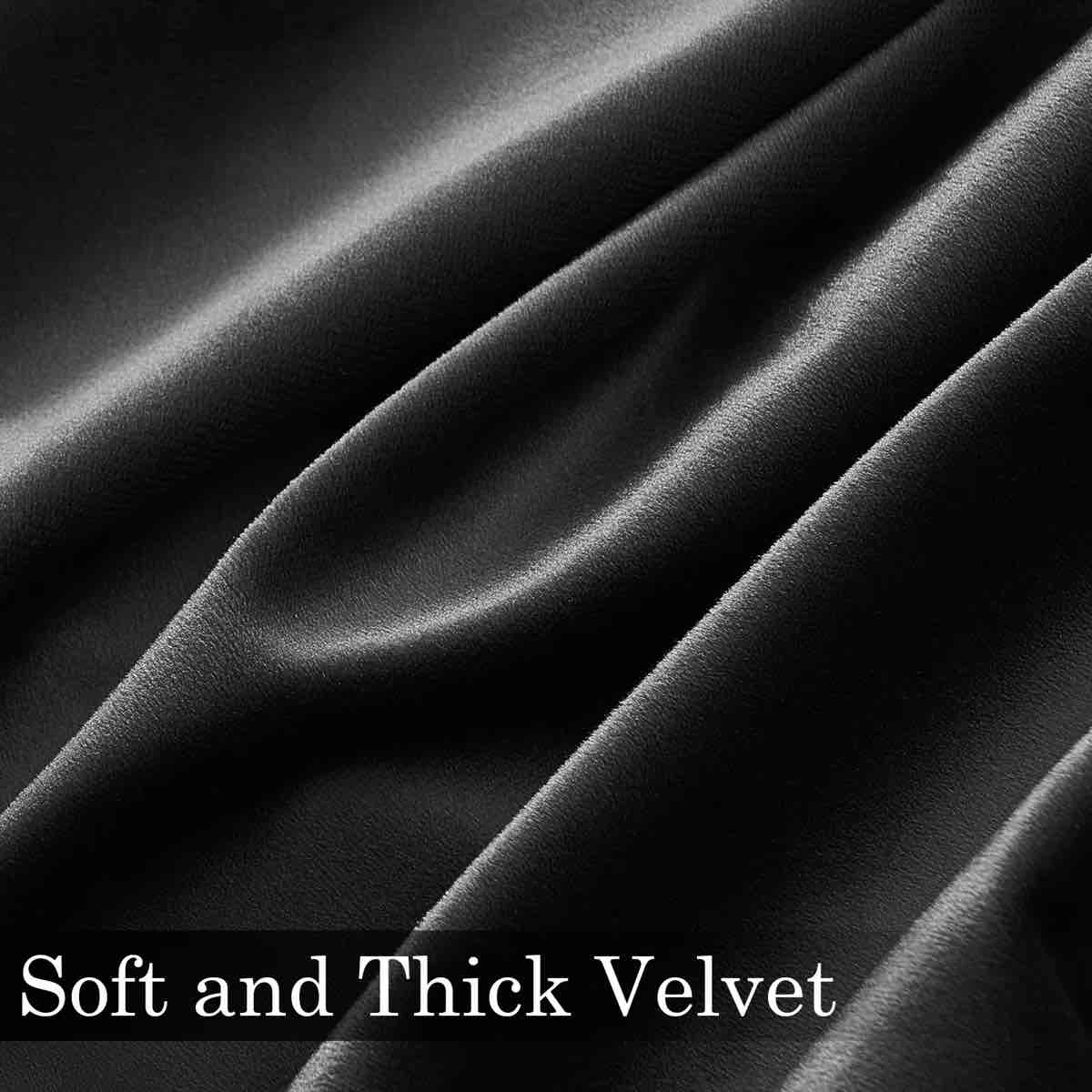 Condition photo showing New/Like New for alicea velvet 100% blackout thermal curtain panel (set of 2)