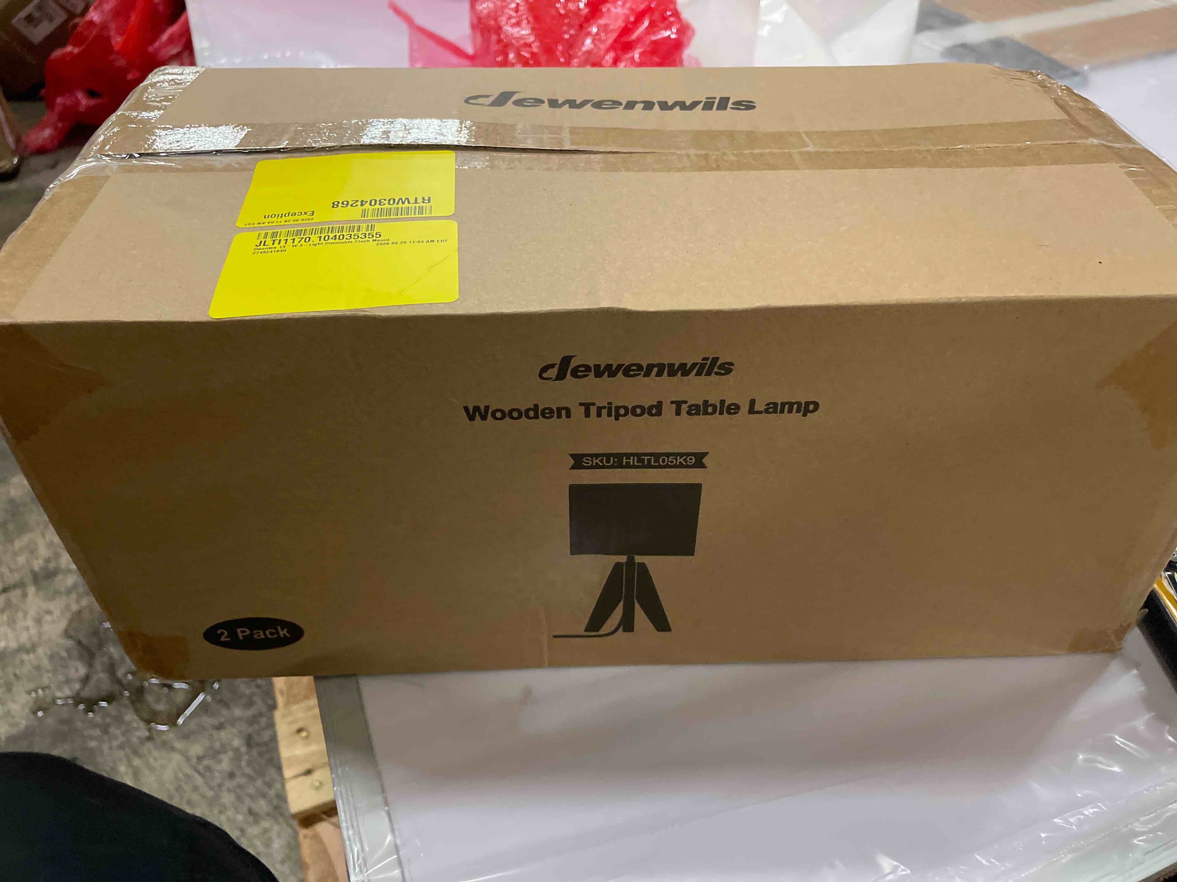 Condition photo showing New/Like New for small table lamps - wooden tripod nightstand lamps set of 2 for bedroom, living room, office, home with fabric linen shade