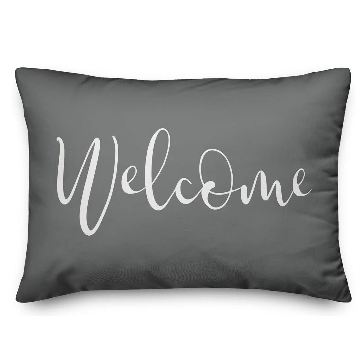 Condition photo showing New/Like New for welcome outdoor rectangular pillow cover & insert