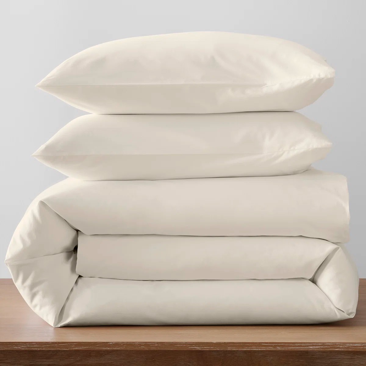 Condition photo showing New/Like New for emrik brushed organic cotton percale duvet cover set full/queen