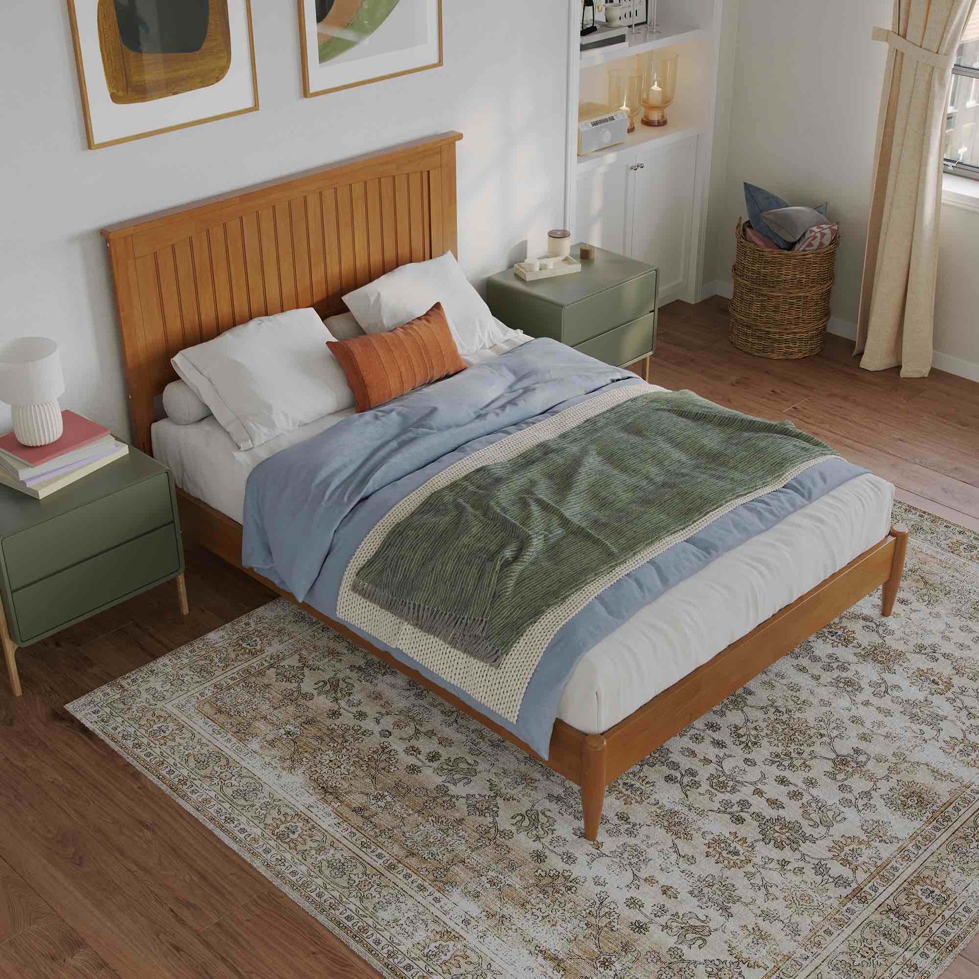 Condition photo showing New/Like New for naples low profile platform headboard-king