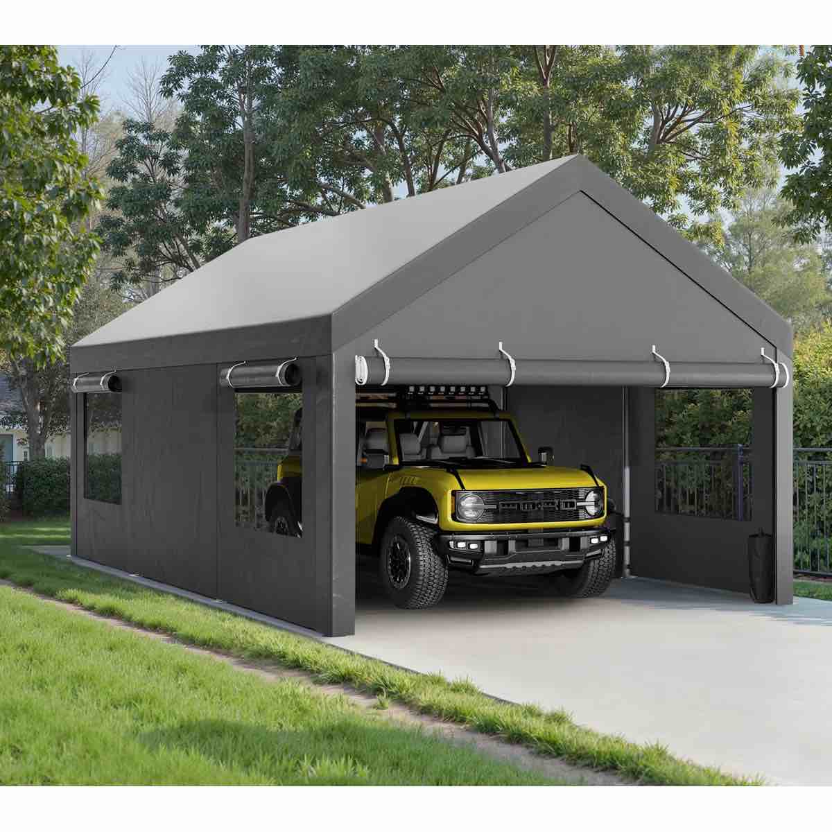 Condition photo showing New/Like New for heavy duty carport portable garage