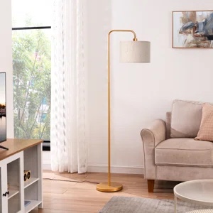 Condition photo showing New/Like New for ellingsworth arched/arc floor lamp with dimmable bulb