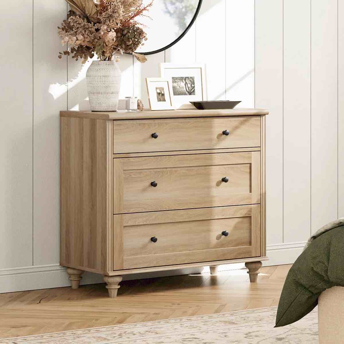 scarlett 33.9'' w 3 - drawer dresser