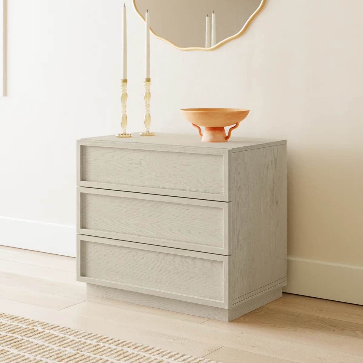 Condition photo showing New/Like New for hudson 3-drawer dresser