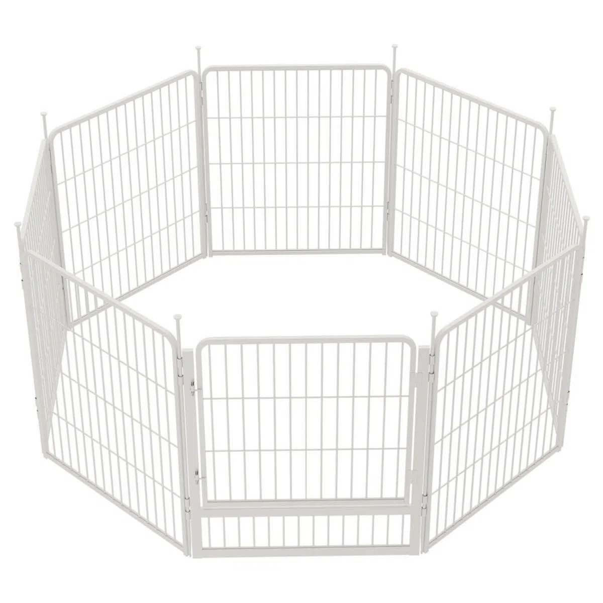 Condition photo showing New/Like New for multi-sized metal dog exercise pen panels with 1 doors (set of 12)