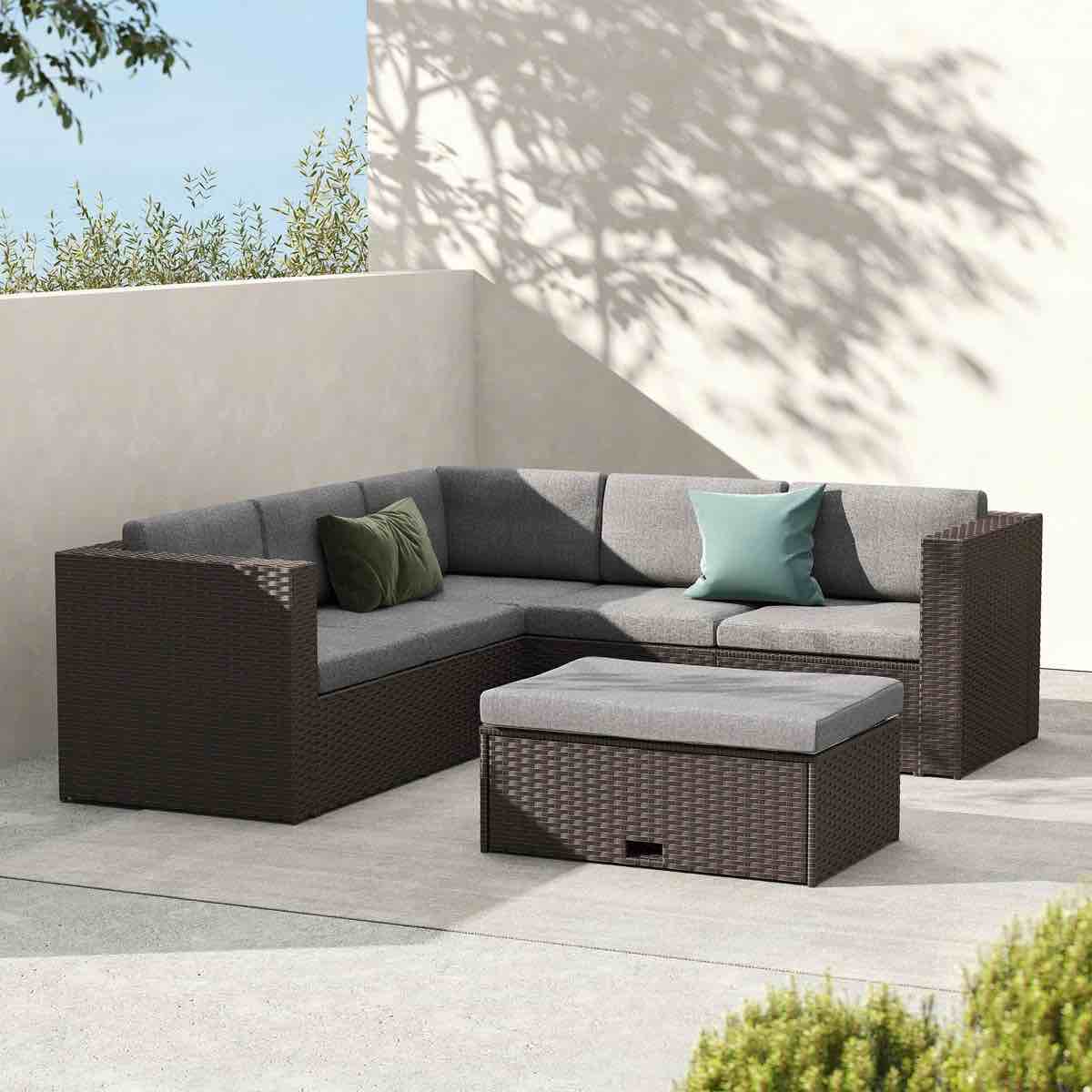 Condition photo showing New/Like New for outdoor furniture patio sectional