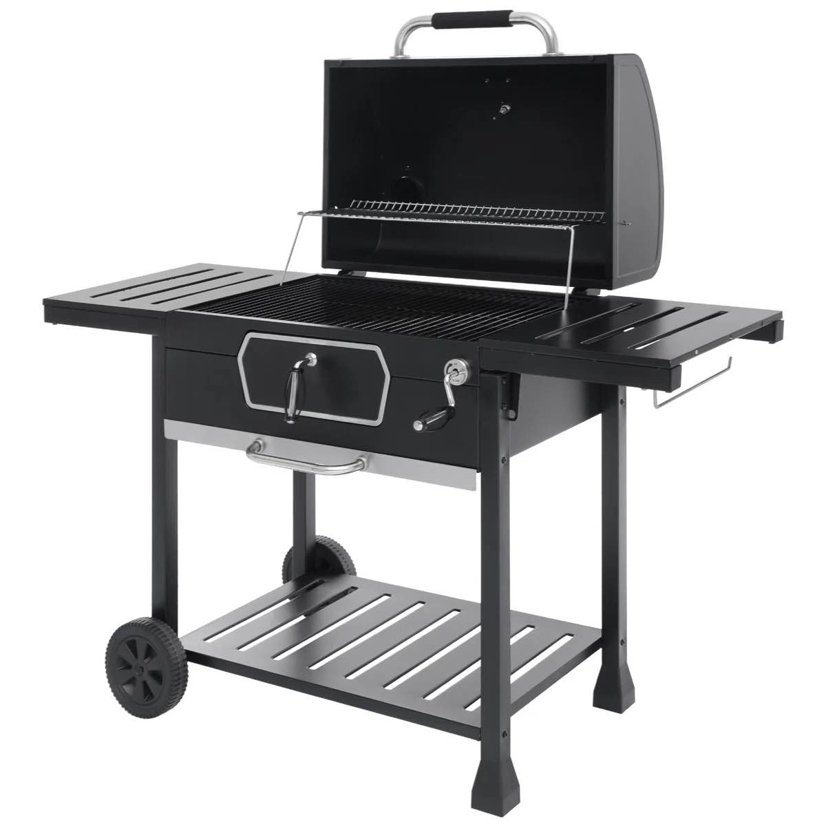 Condition photo showing New/Like New for royal gourmet deluxe 30-inch charcoal grill, black