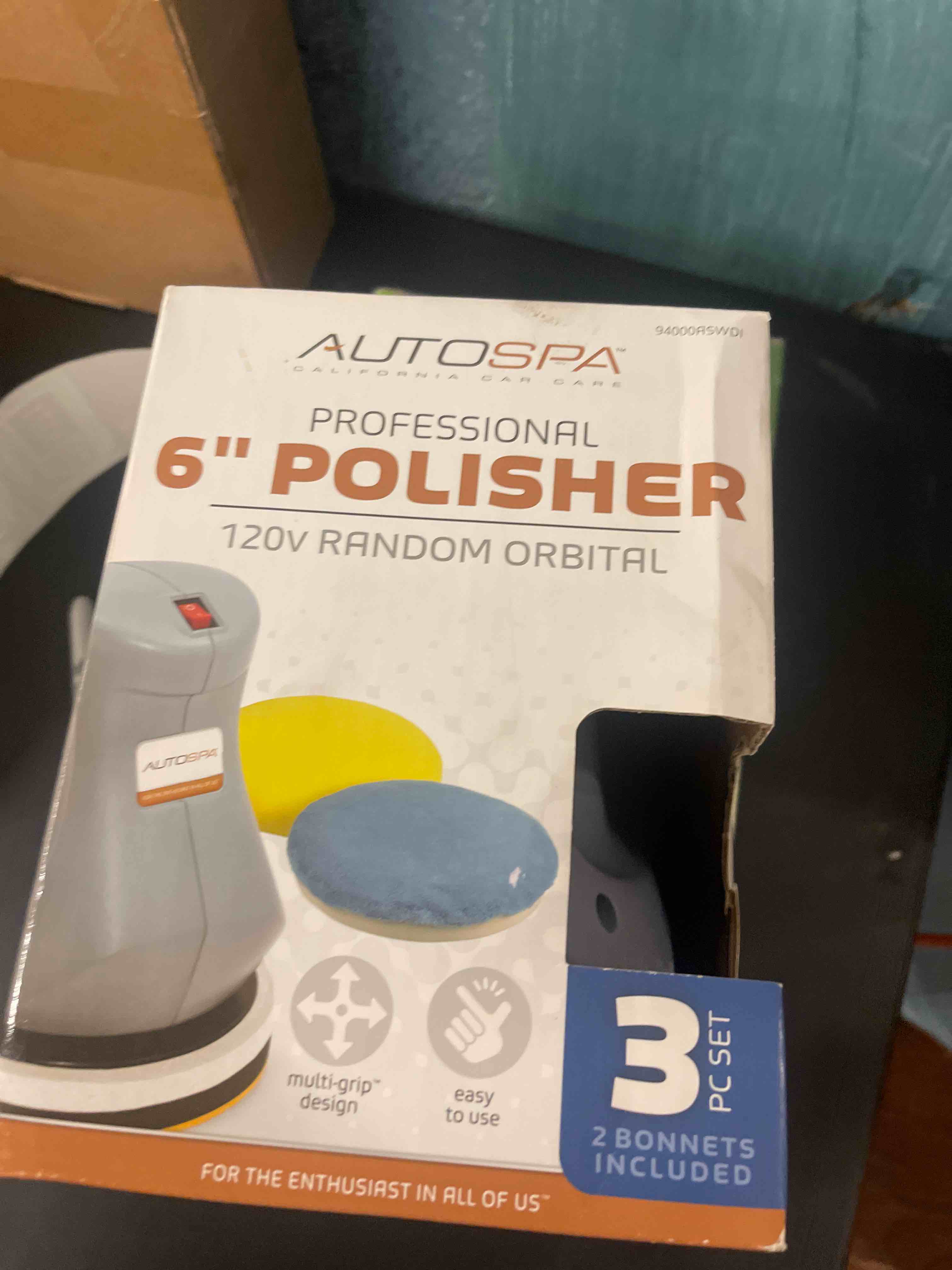 Condition photo showing New/Like New for auto spa 6 random orbital car surface polisher with bonus bonnets
