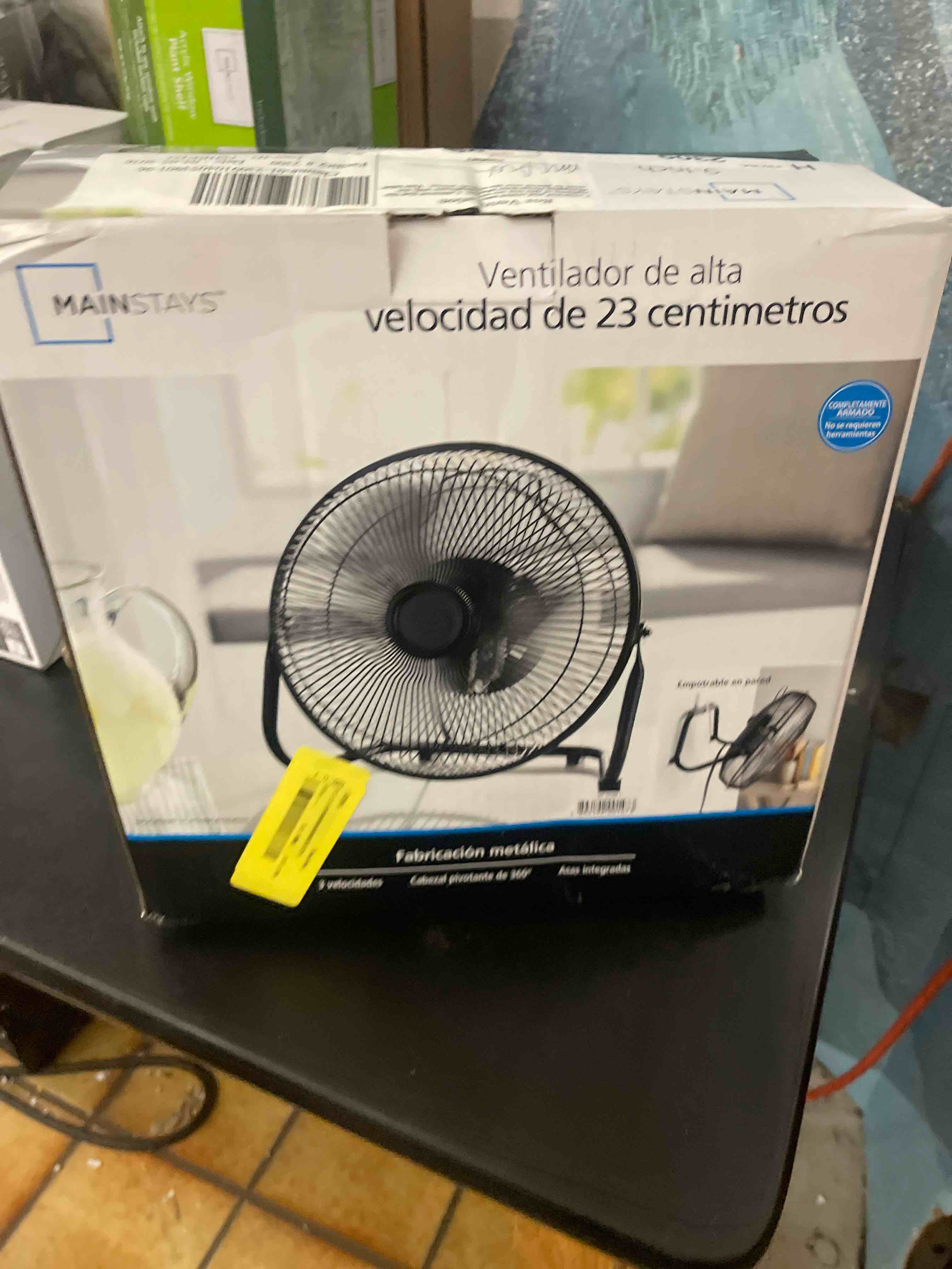 Condition photo showing New/Like New for mainstays 9 inch high velocity fan