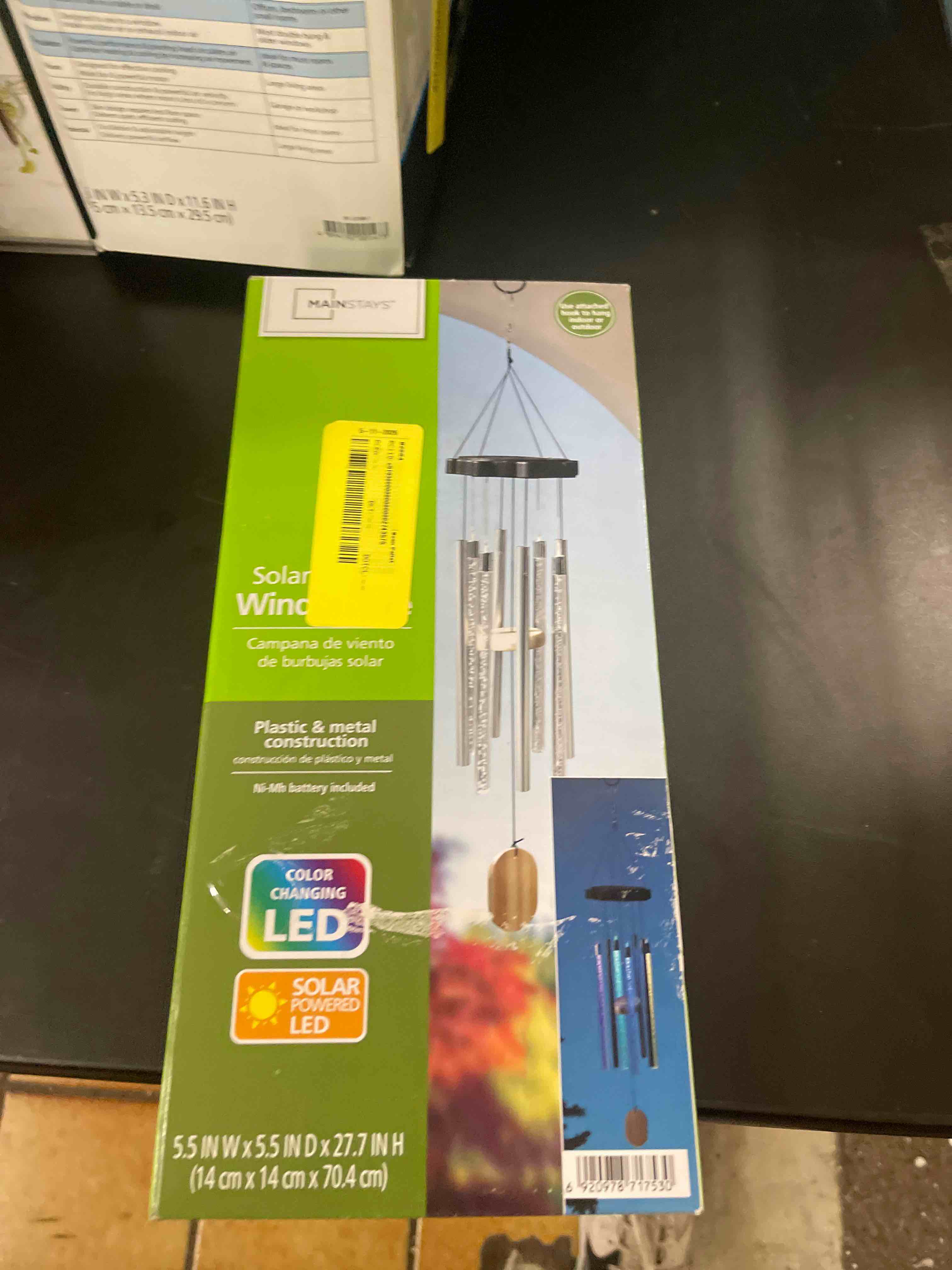 Condition photo showing New/Like New for solar wind chimes for outside, desgully 6 led tubes color changing outdoor clearance unique garden decor colorful patio, gifts for her/him (37" long)