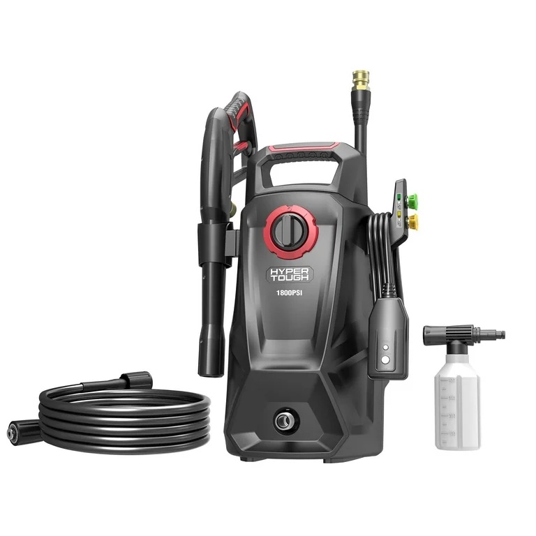 Condition photo showing New/Like New for hyper tough 1800 psi 1.2 gpw 120v electric powered pressure washer