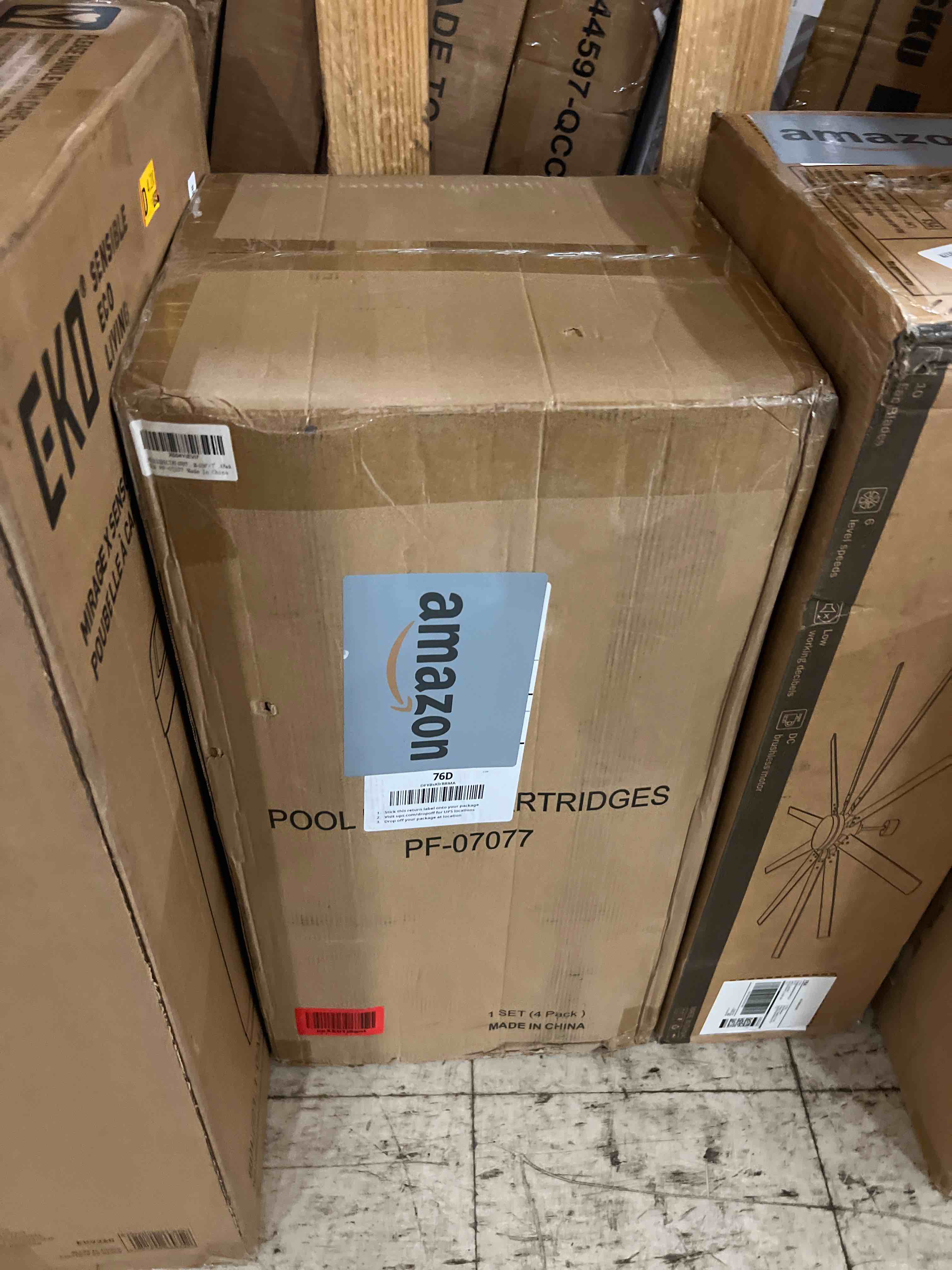 Condition photo showing New/Like New for pool filter cartridge compatible with ccp420,4 x 105 sq. ft | replaces clean and clear plus 420, pcc105-pak4, r173576, c-7471, 178584, 817-0106, fc-6470, l×od: 26-1/16"×7”, 4 pack
